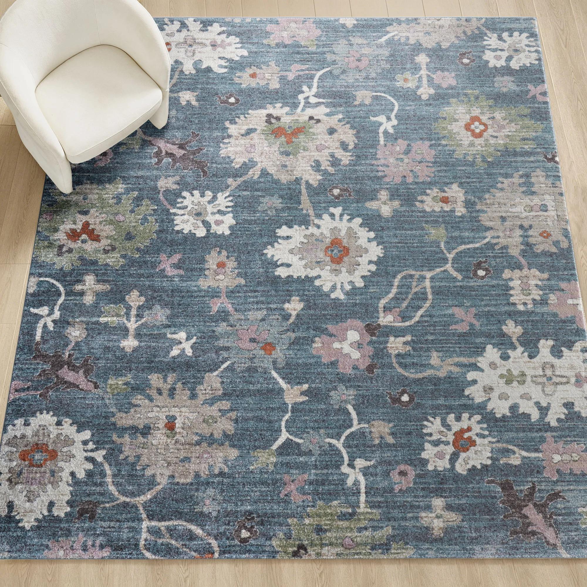 Blue Rugs For Living Spaces