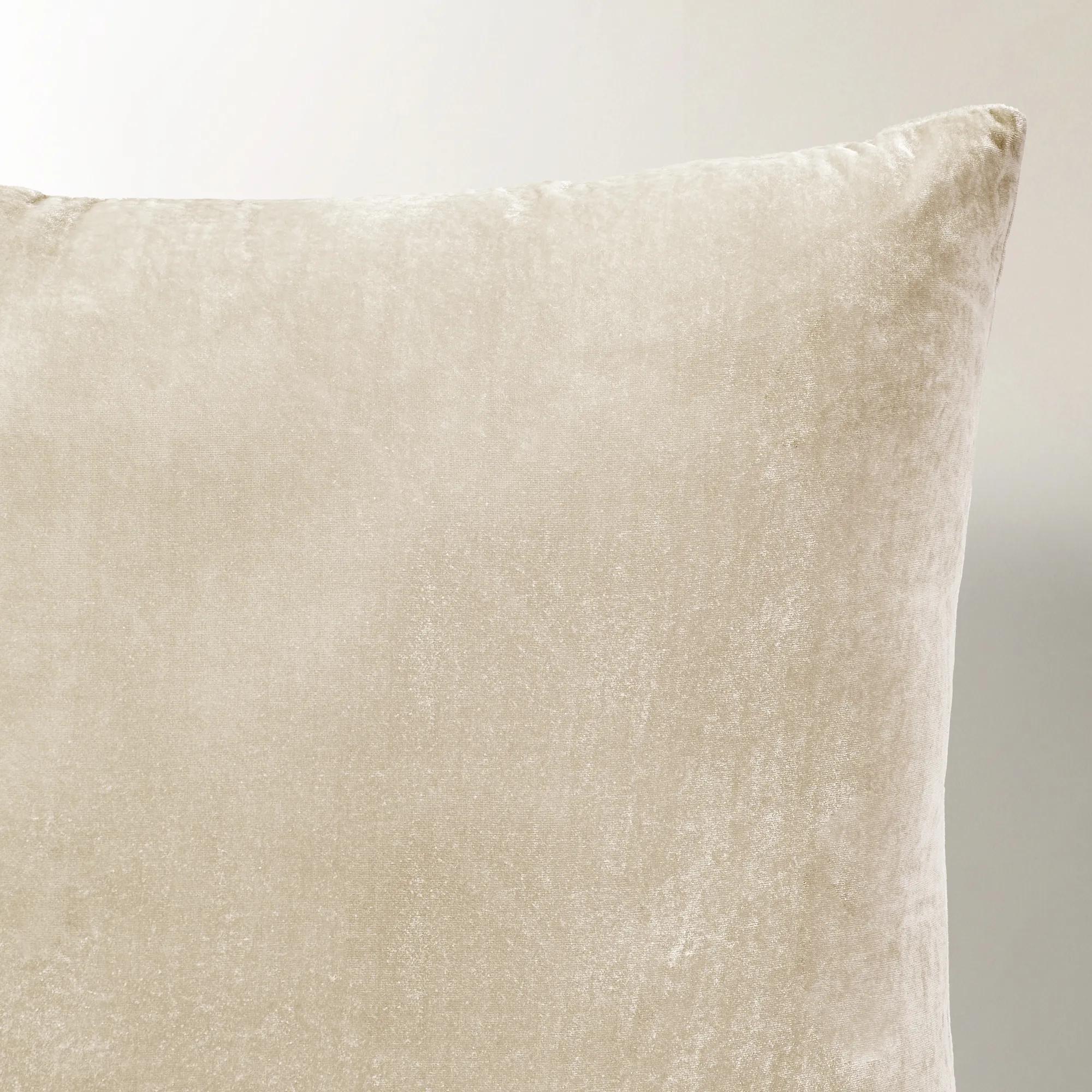 Delia Silky Velvet Pillow 20" - Turtle Dove