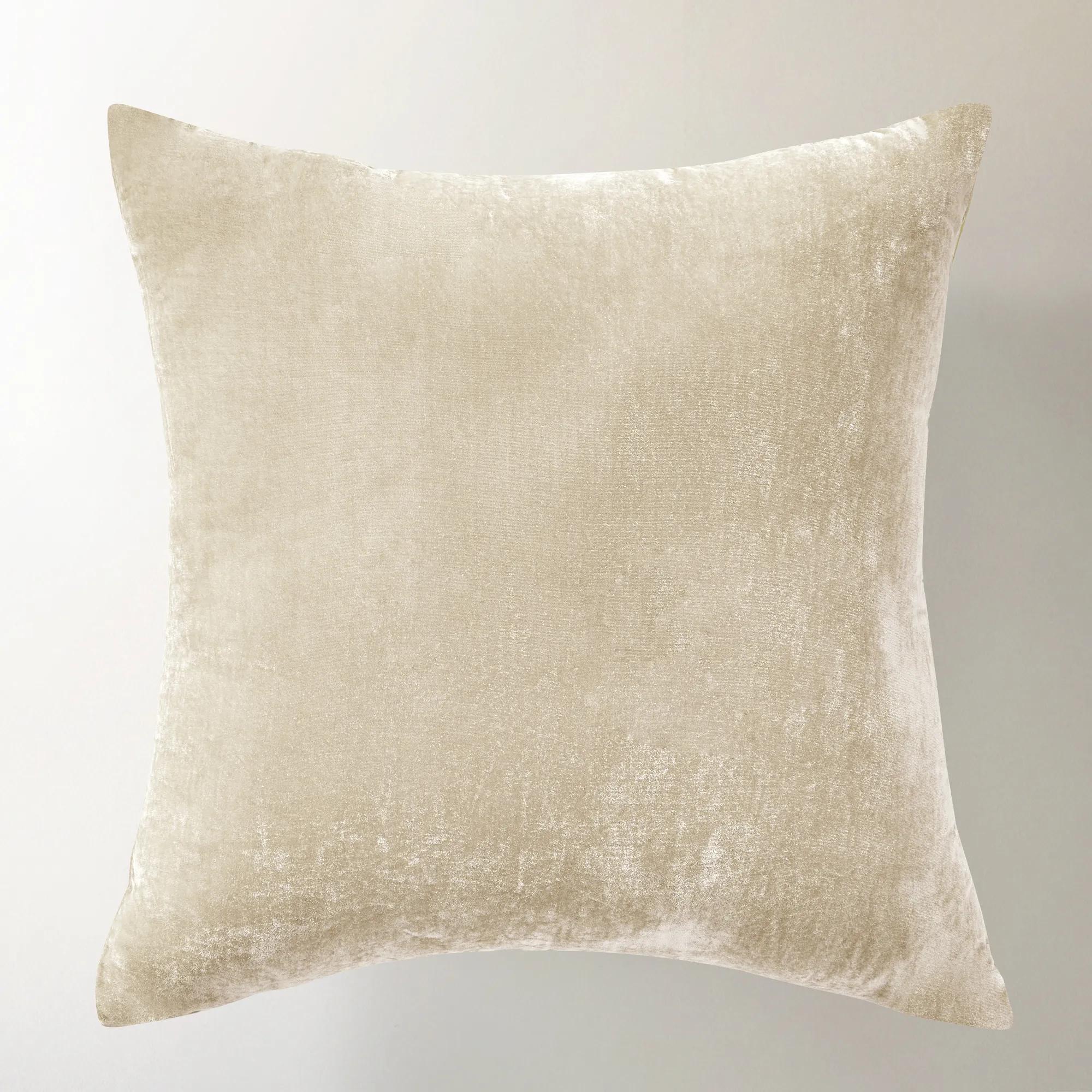 Delia Silky Velvet Pillow 20" - Turtle Dove