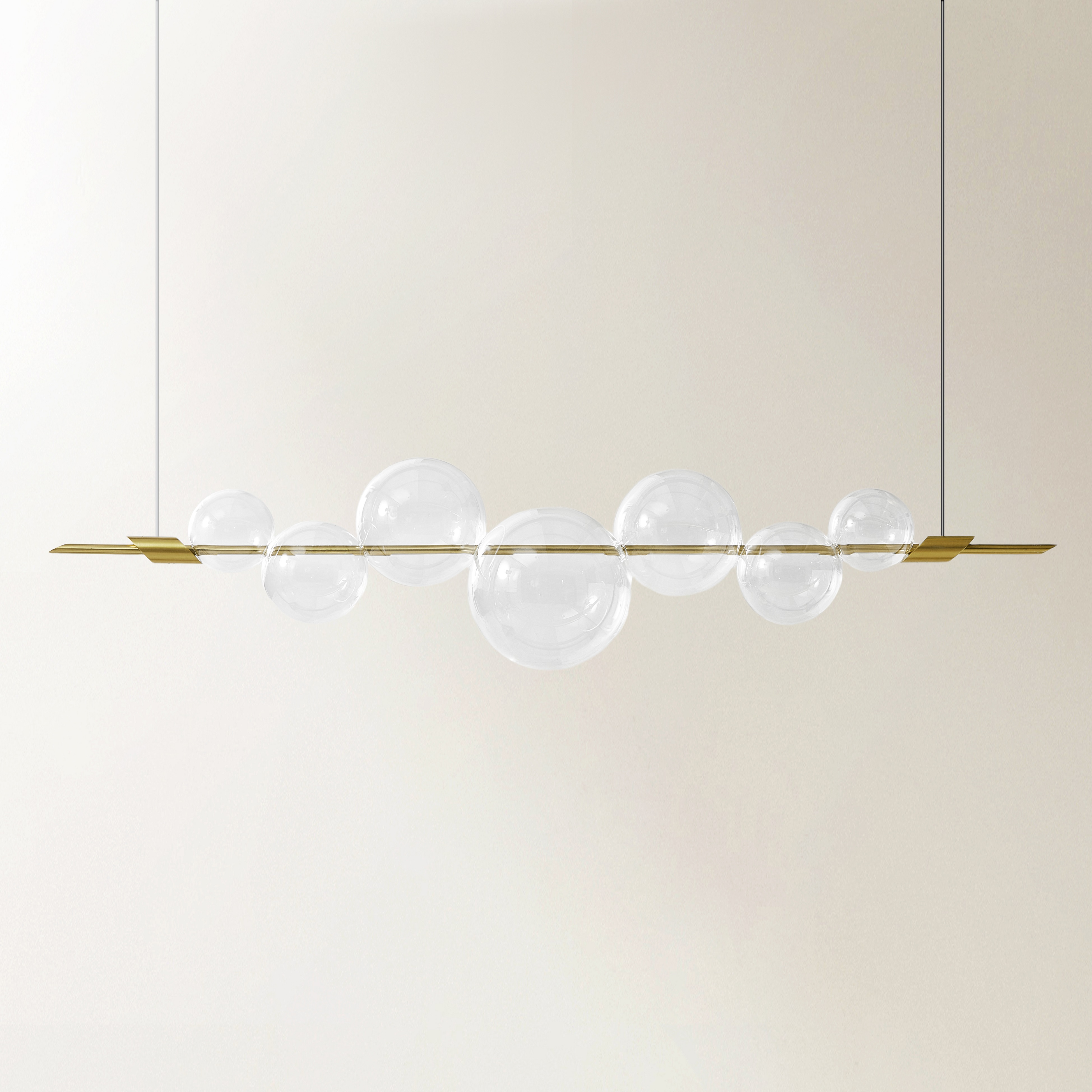 Bolla Glass Bubble Chandelier 60"