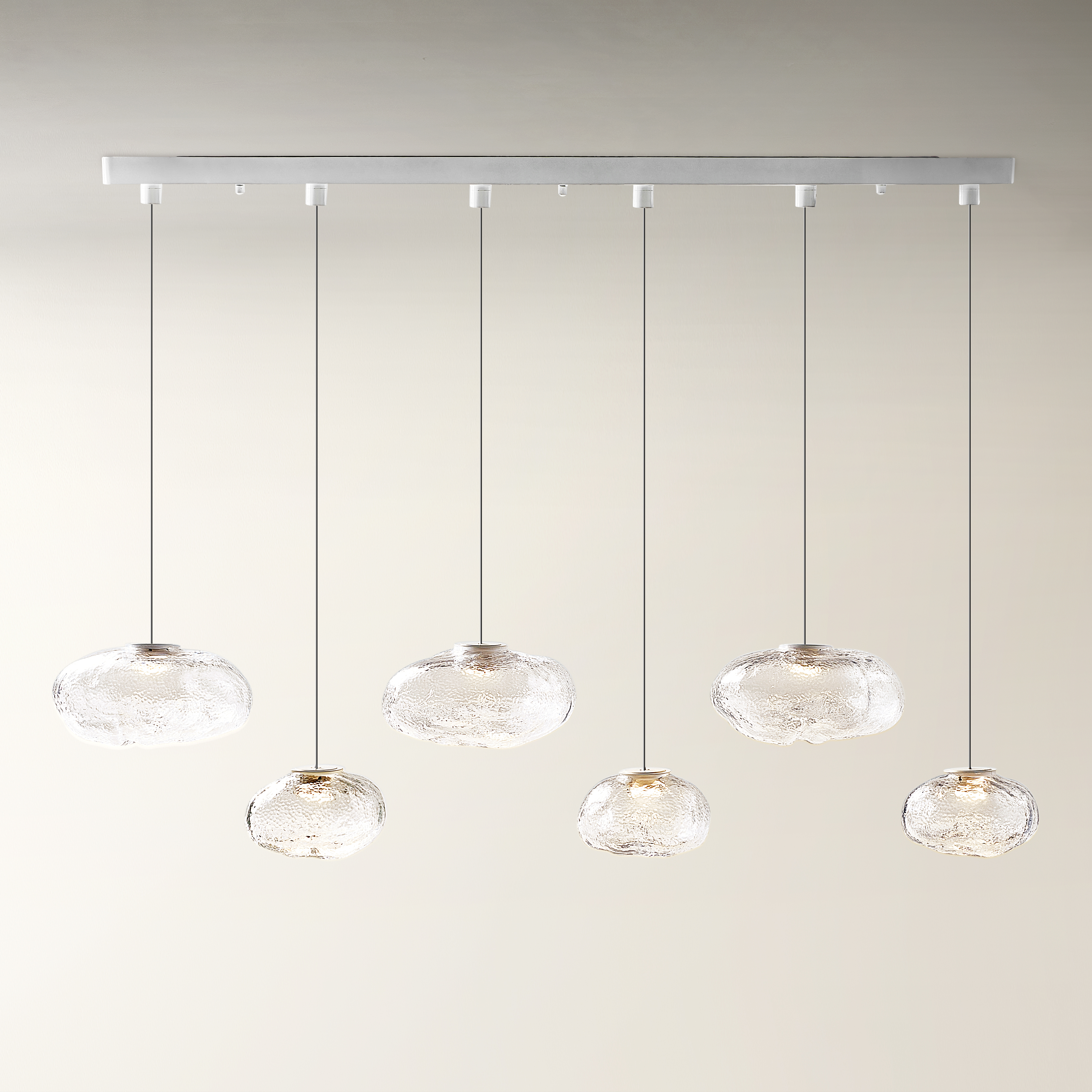 Nuvola Glass Globe Chandelier 47"