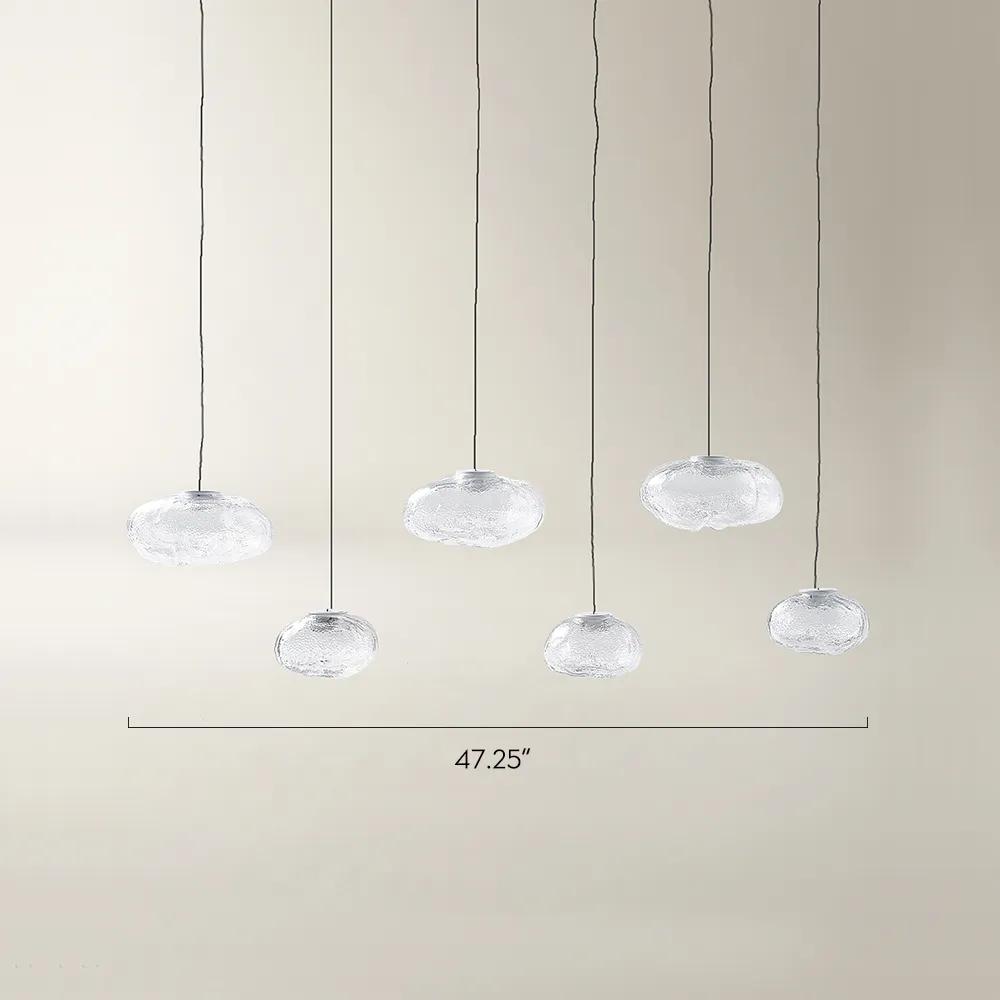 Nuvola Glass Globe Chandelier 47"