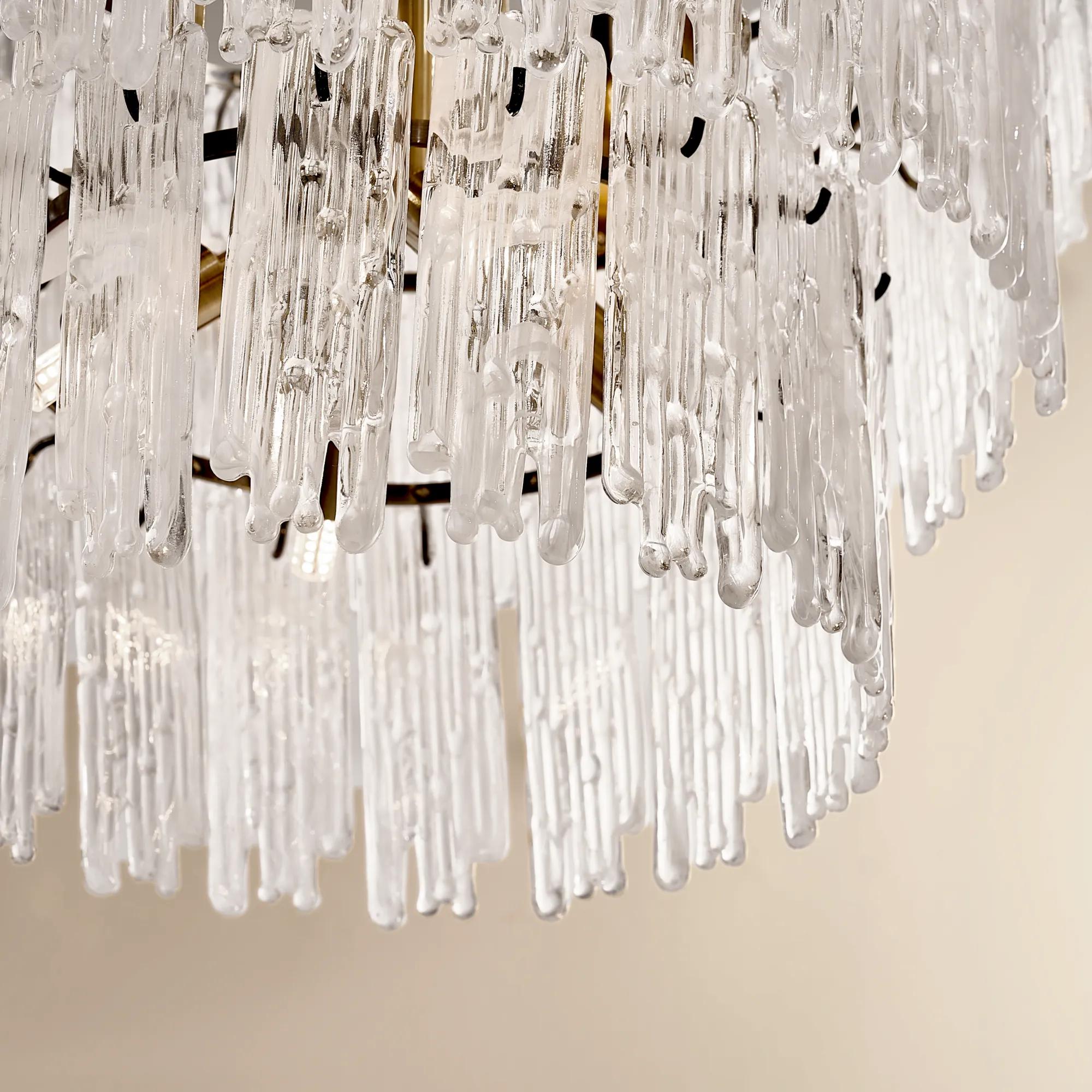 Z Gallerie Glacier Glass Chandelier