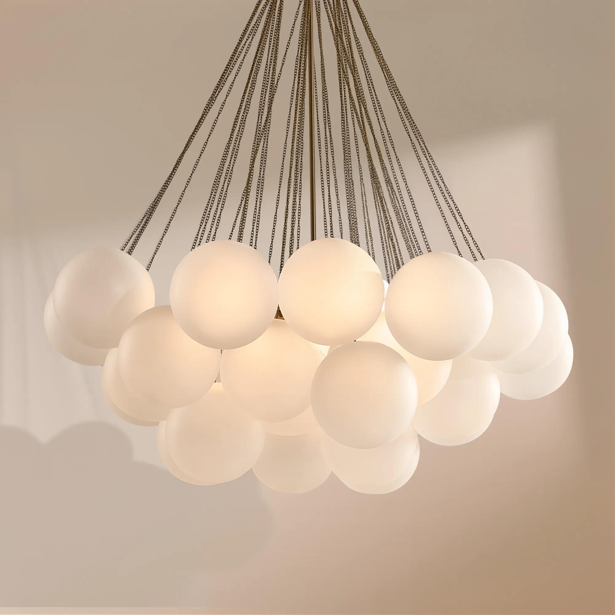 Sanela Frosted Glass Globe Chandelier