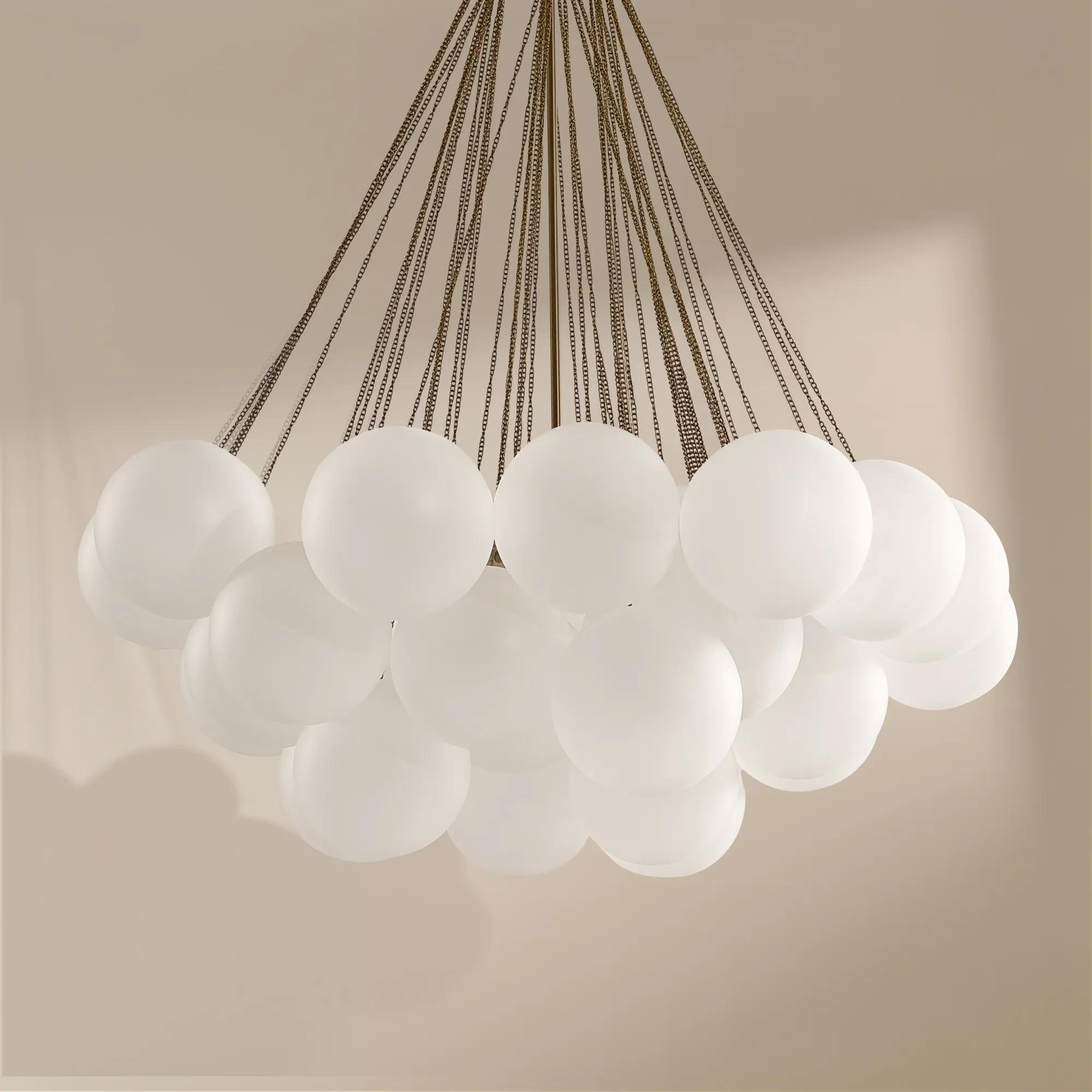 Sanela Frosted Glass Globe Chandelier