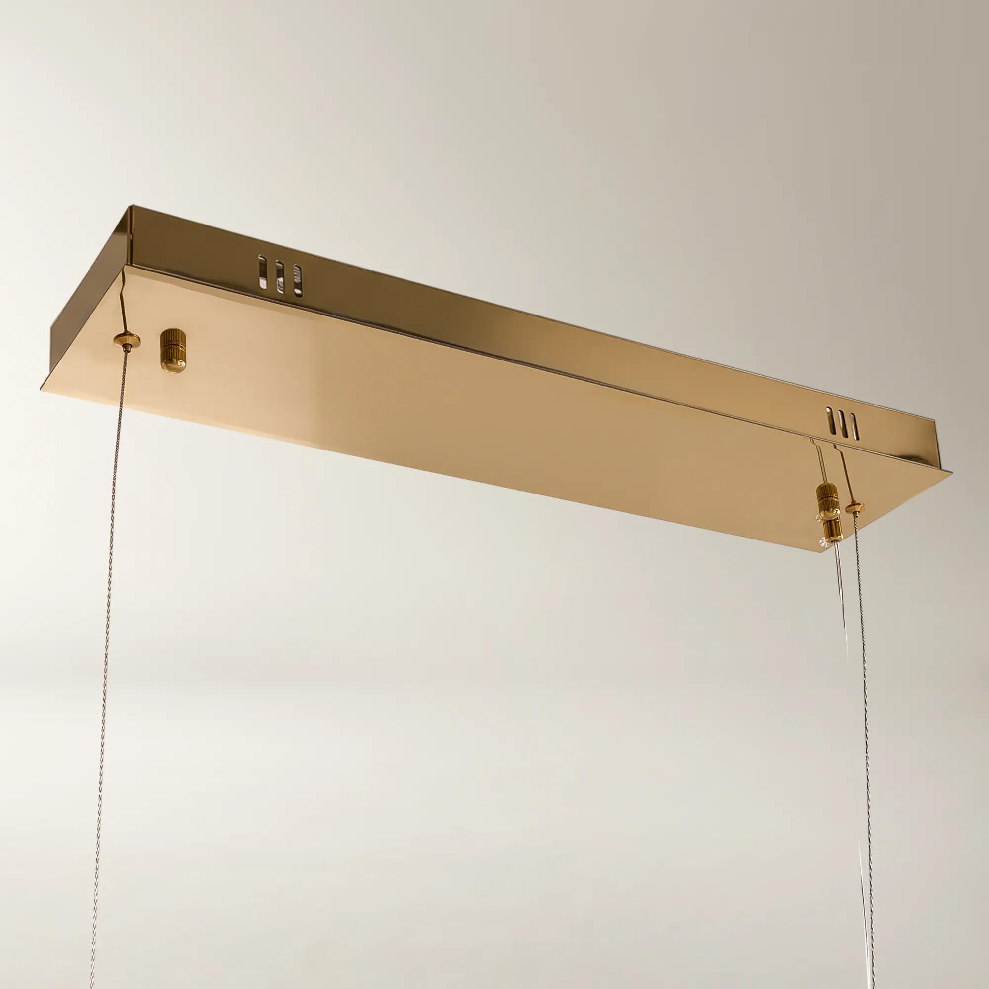 Joliet LED Linear Glass Chandelier 47"