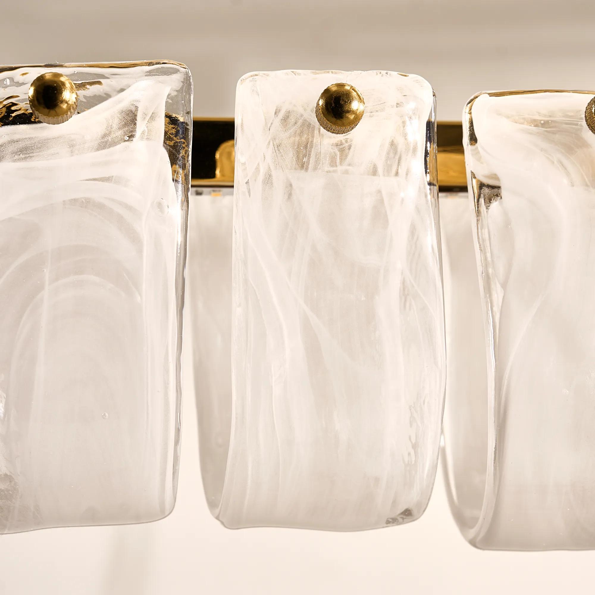 Joliet LED Linear Glass Chandelier 47"