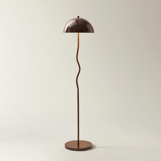 Halsey Wavey Metal Floor Lamp 59" - Fig