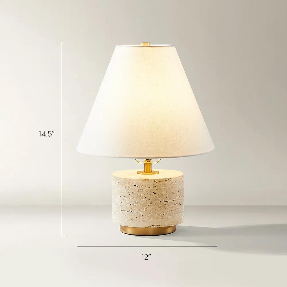 Arden Travertine Table Lamp