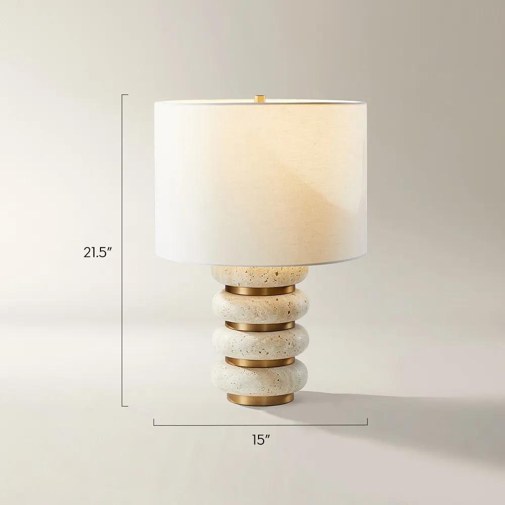 Sloane Travertine Table Lamp