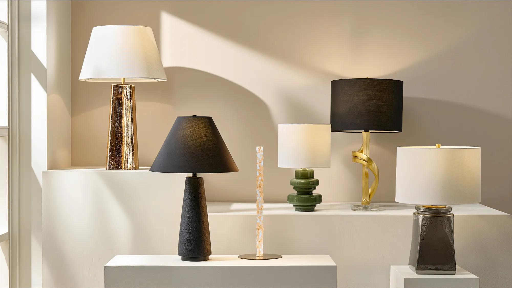 Rumi Reflective Glass Table Lamp