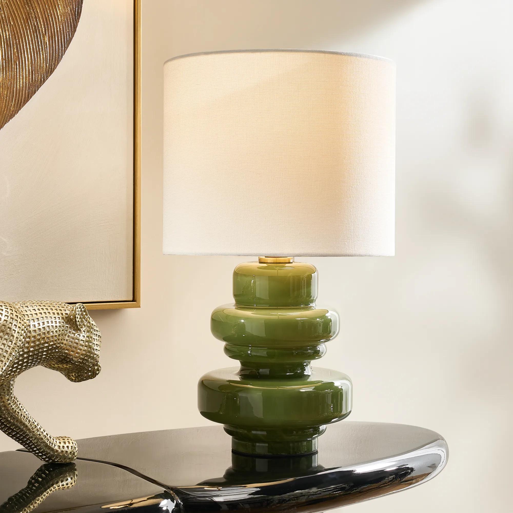Edin Glass Table Lamp - Pistachio