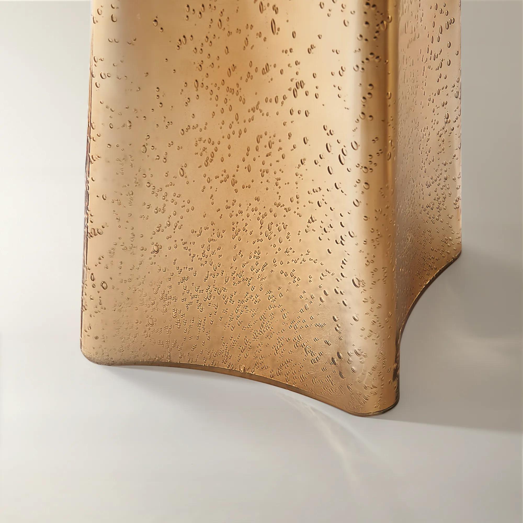 Uma Texture Glass Table Lamp - Gold