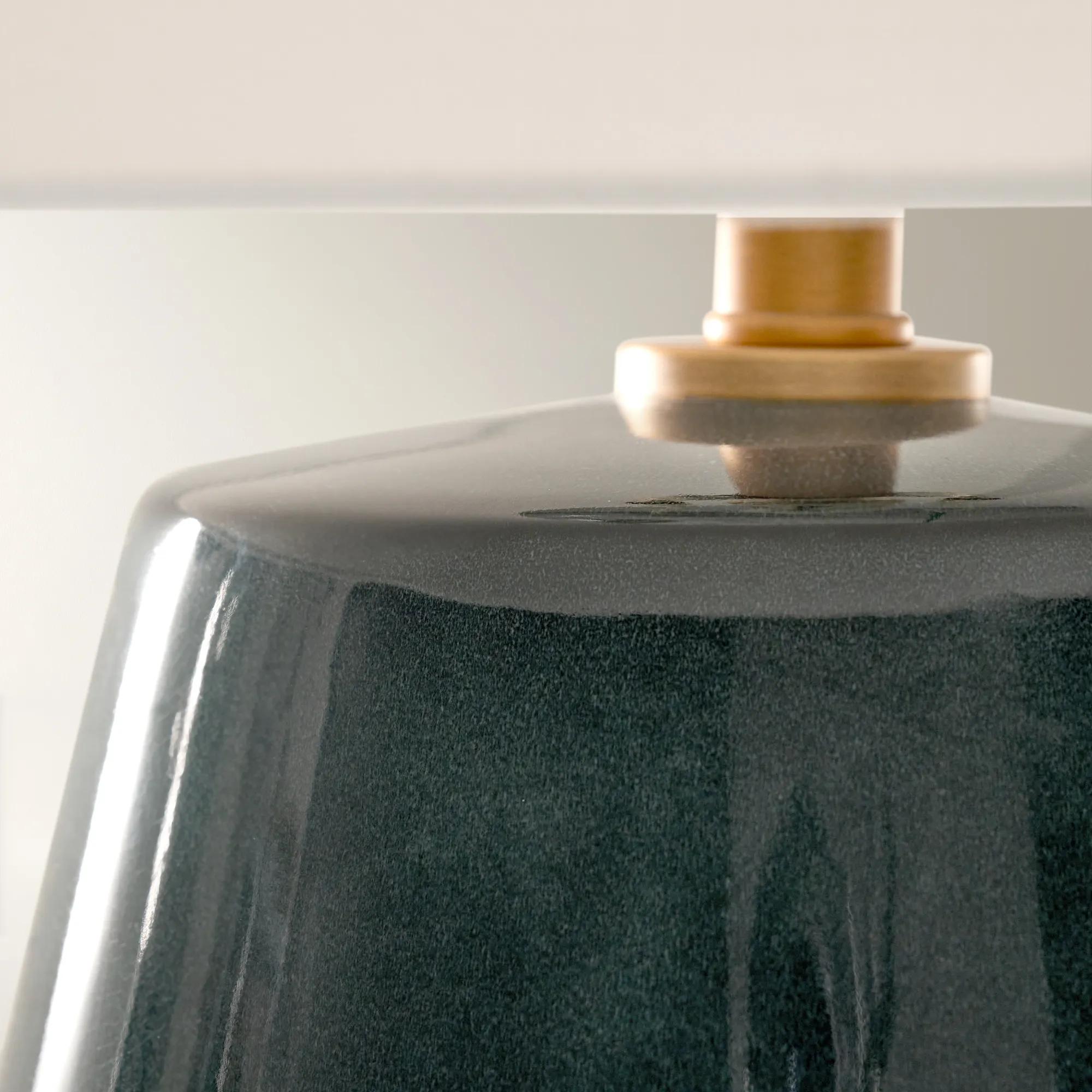 Mavi Reactive Glaze Ceramic Table Lamp