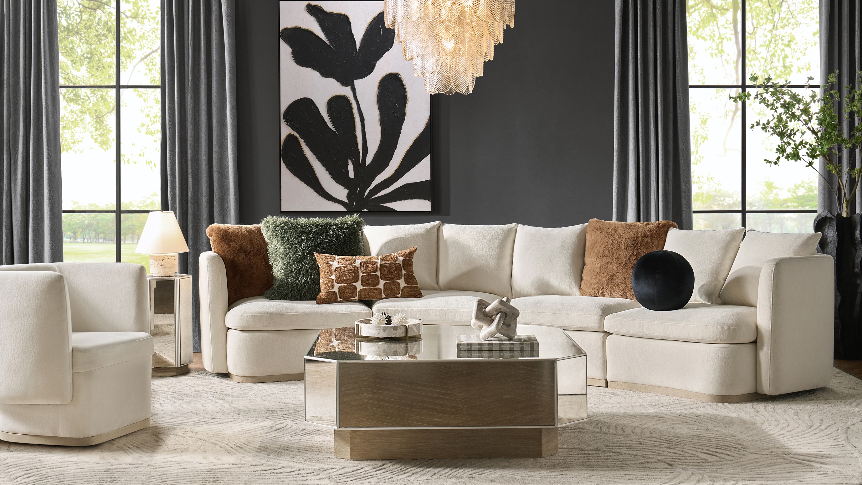 Glimmer Mirrored Coffee Table