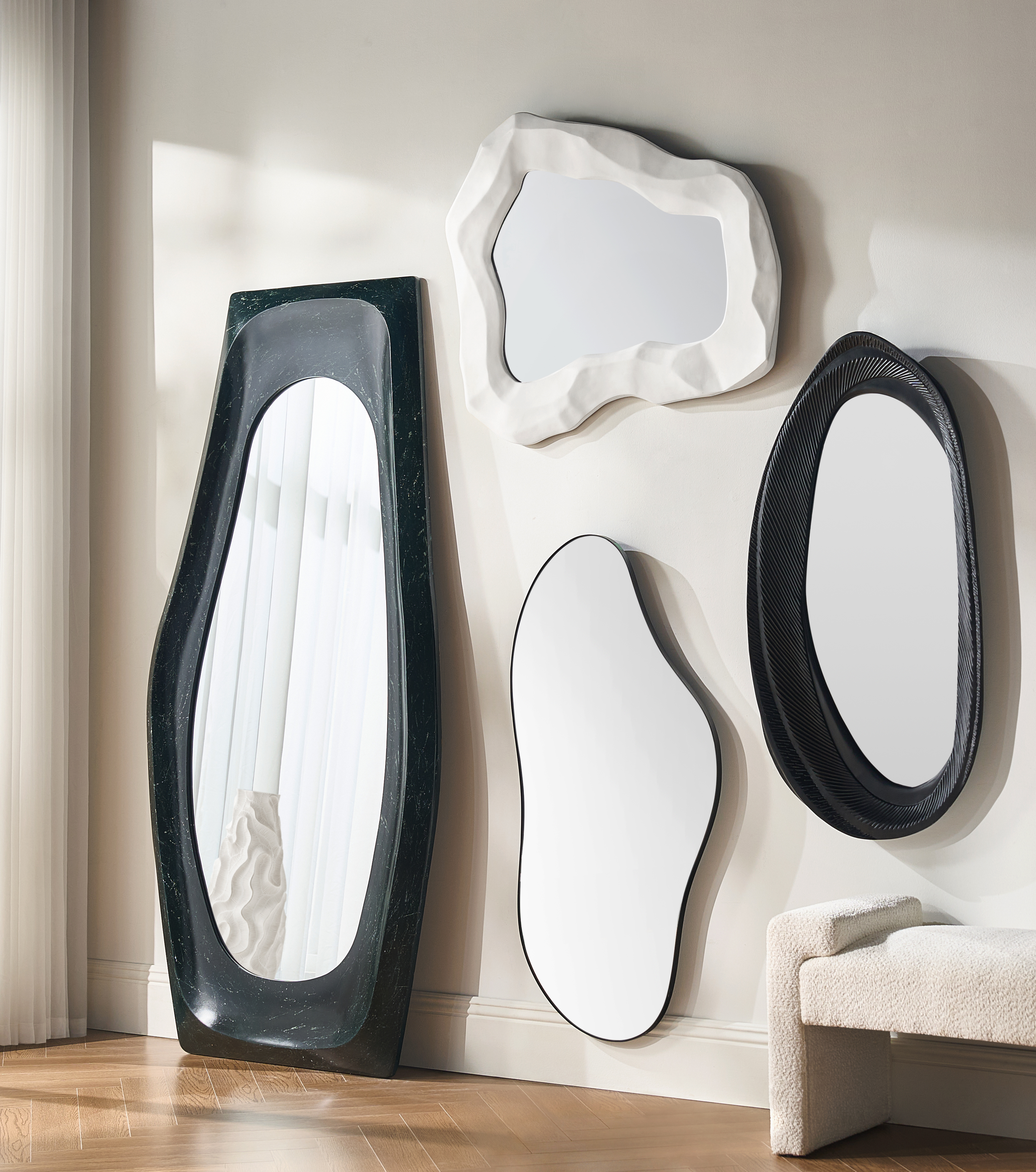 Islay Wall Mirror - White