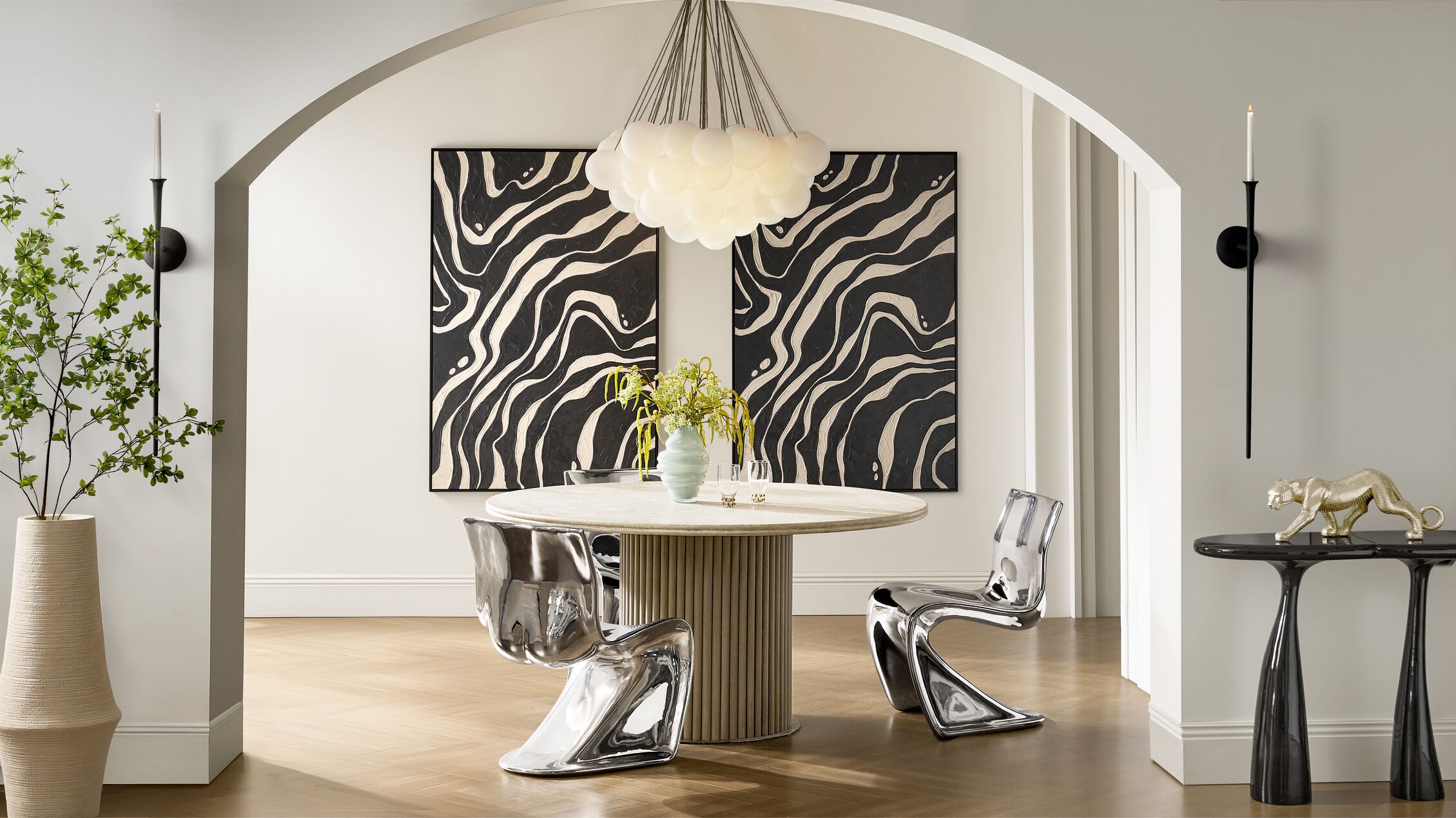 <p style='color:black'>Spaces that feel collected, confident, and considered.</p>