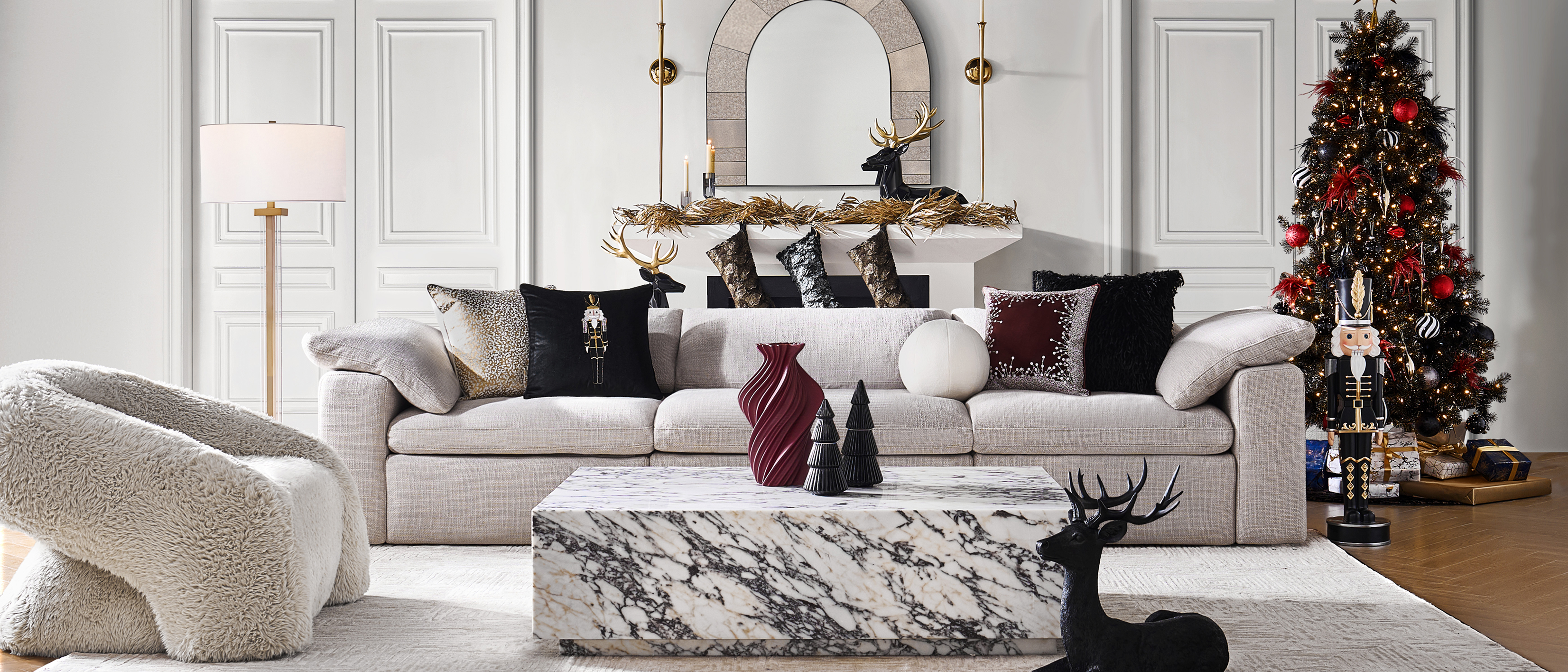 Create a festive home filled with style, shimmer, and sophistication.