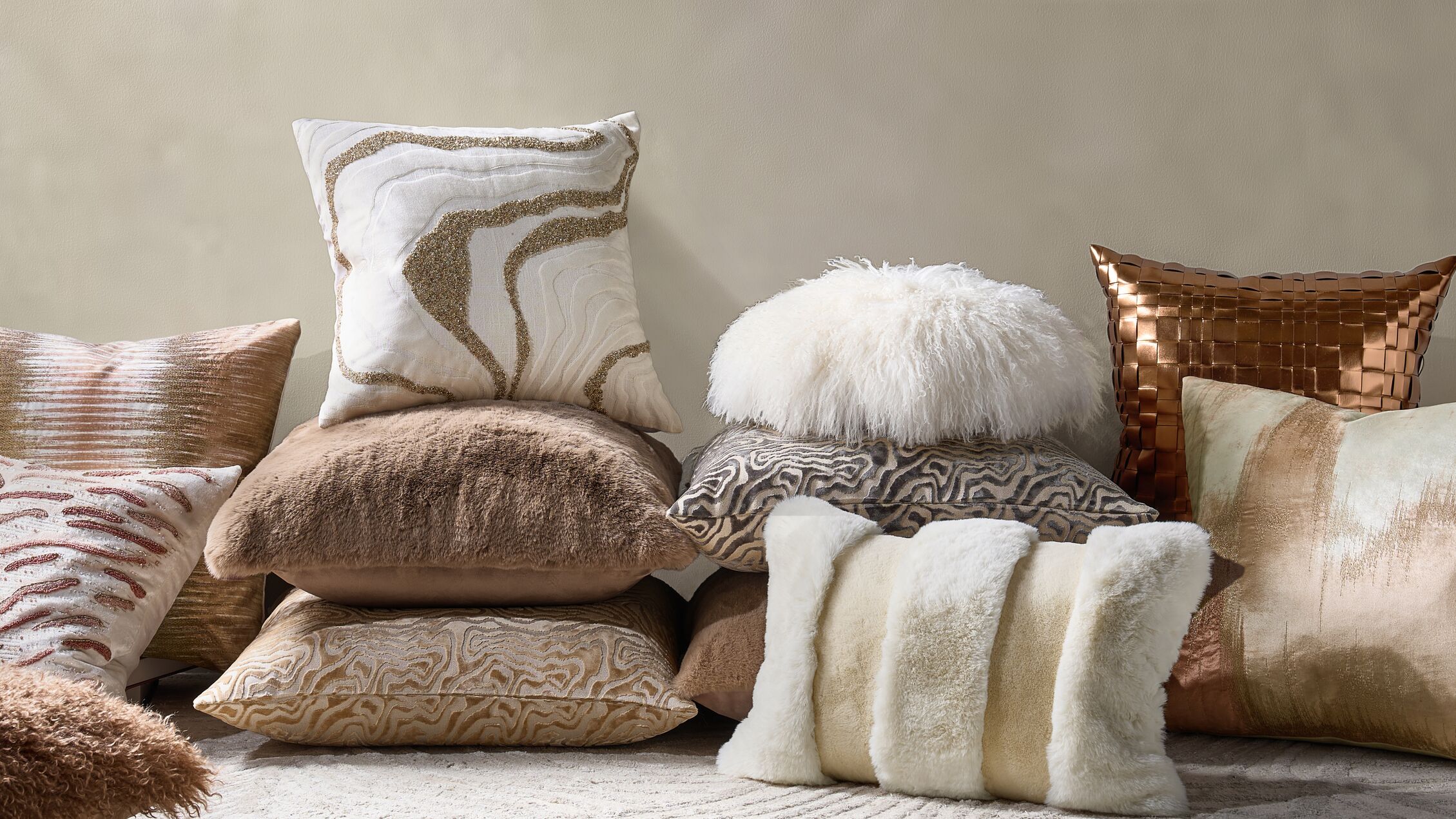 Discover decorative pillows designed to add texture, color, and comfort to every space.