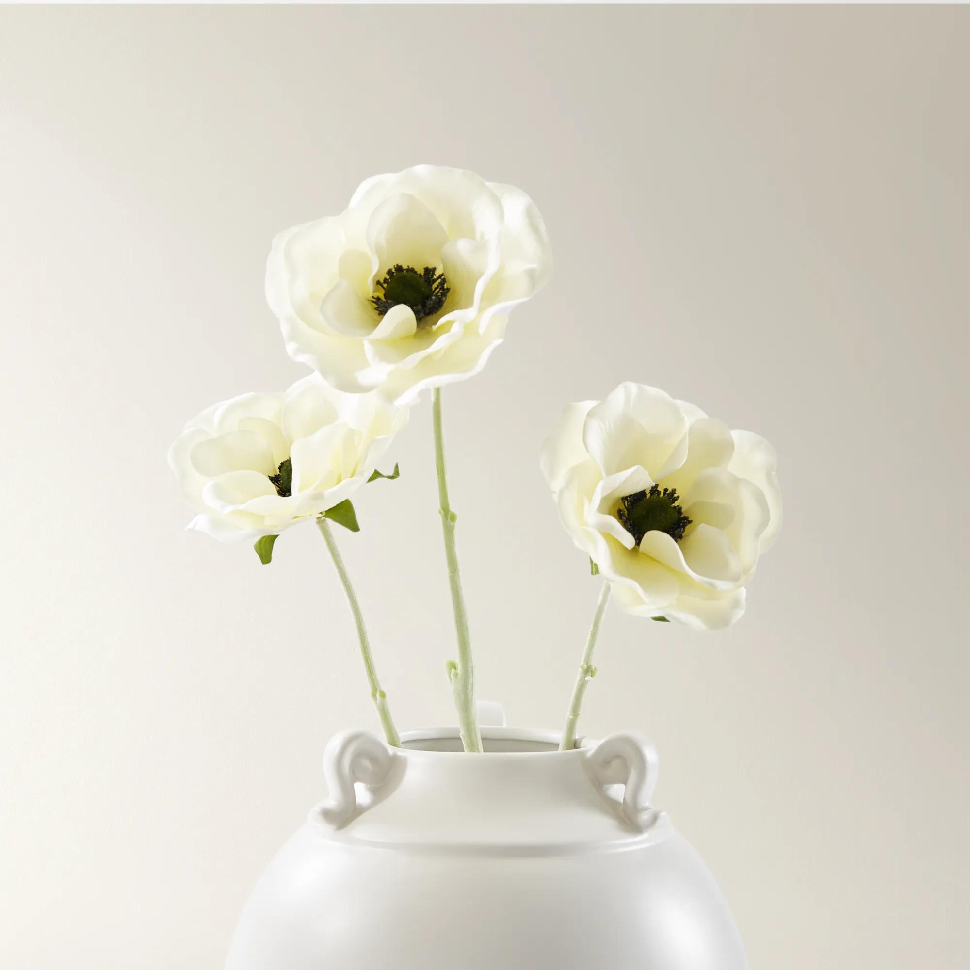 Anemone Ivory 21" - Set of 3
