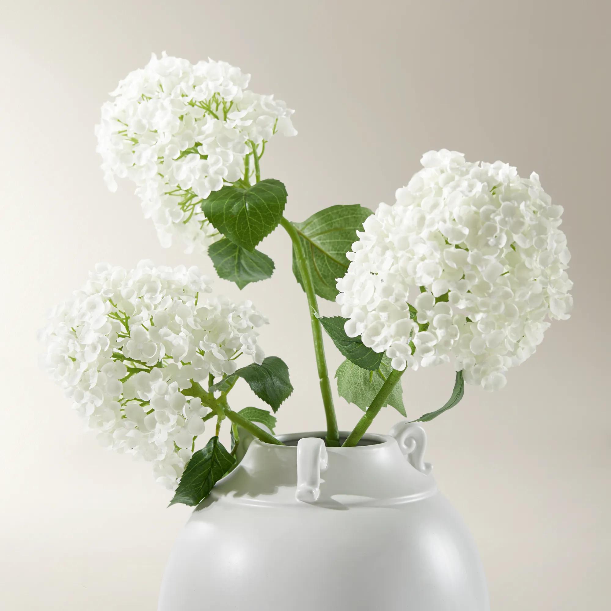 Hydrangea Ivory 26.5" - Set of 3