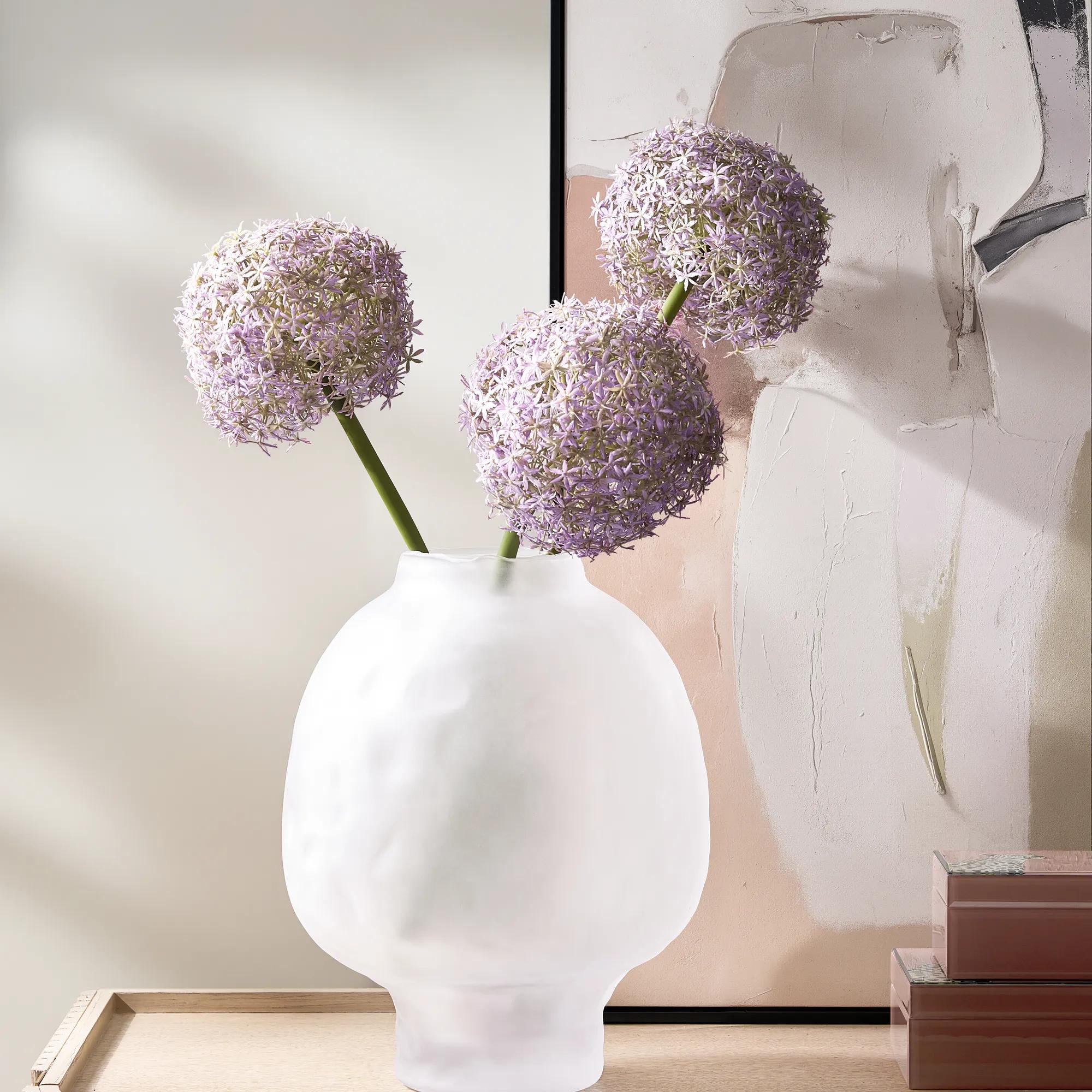 Amethyst Allium Bulb 40" - Set of 3
