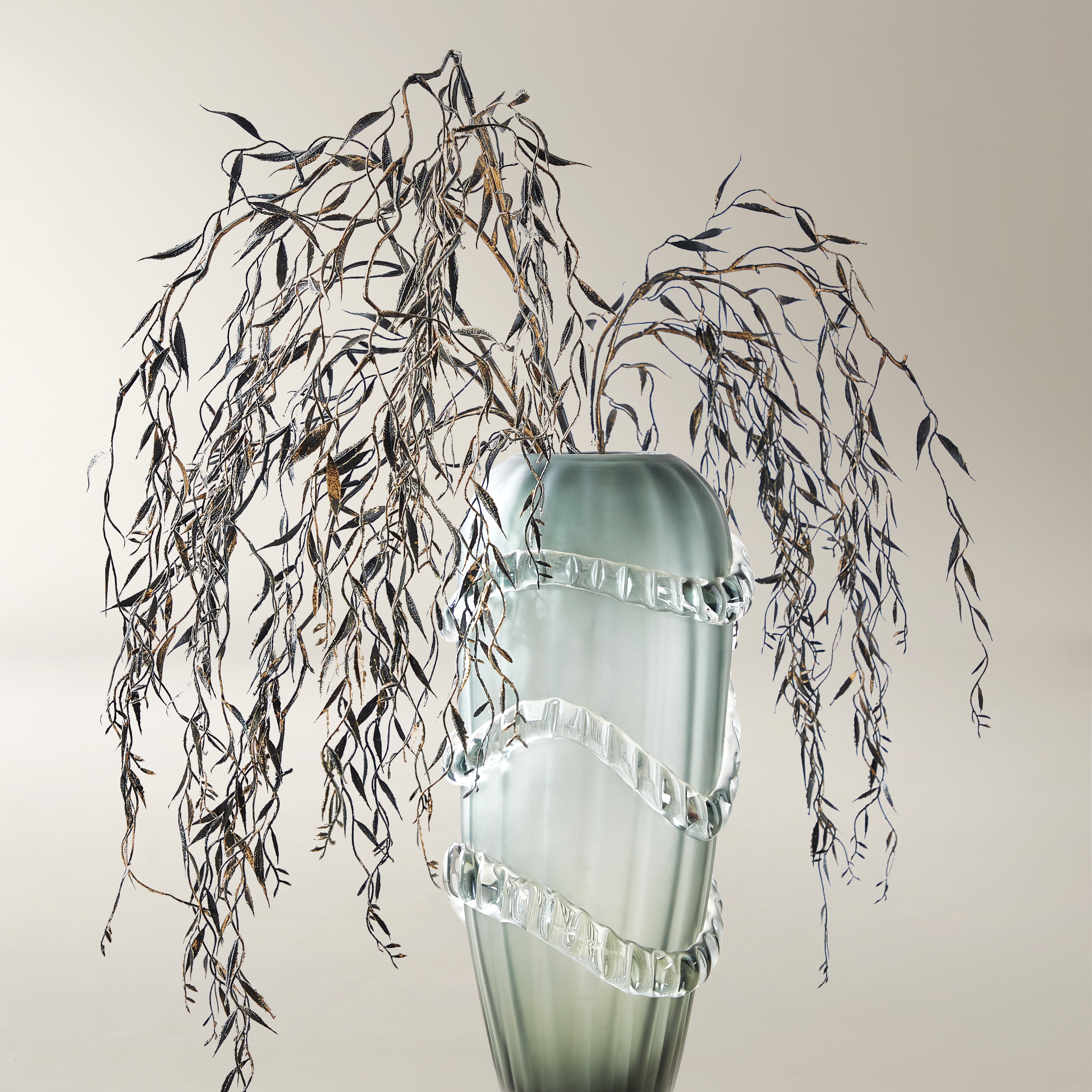 Black Shimmer Weeping Willow 41" - Set of 3