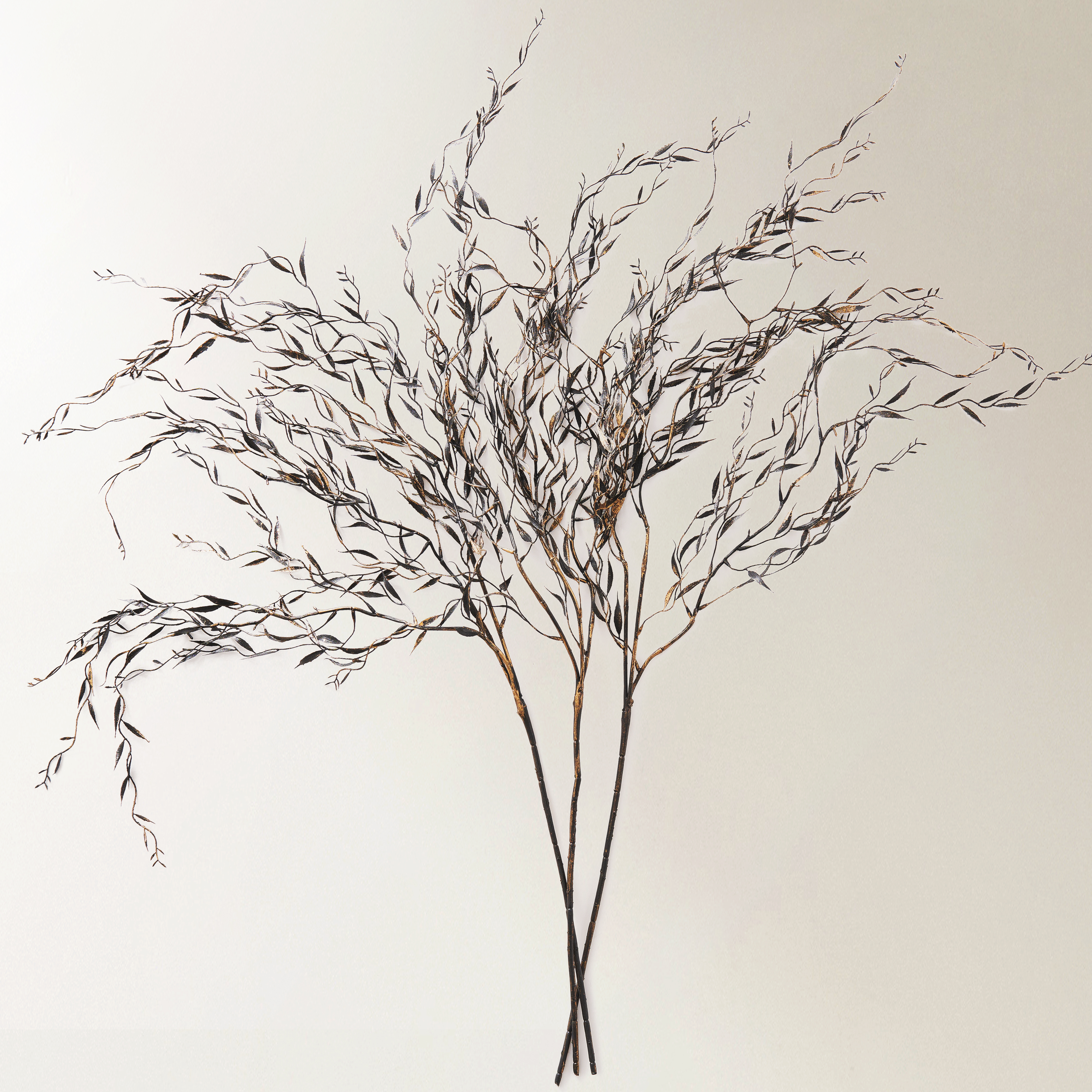 Black Shimmer Weeping Willow 41" - Set of 3