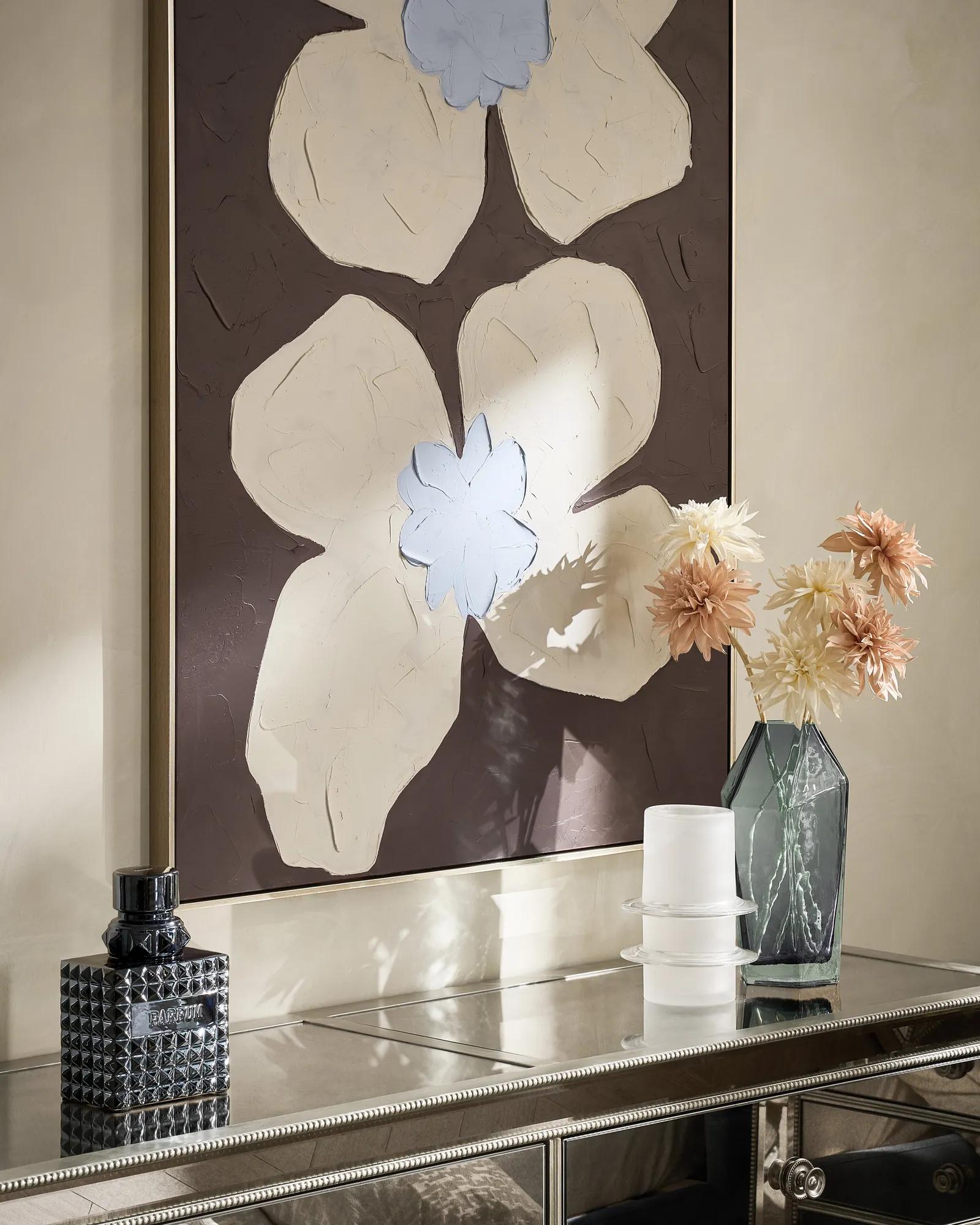 Anora Glass Vase - Blue