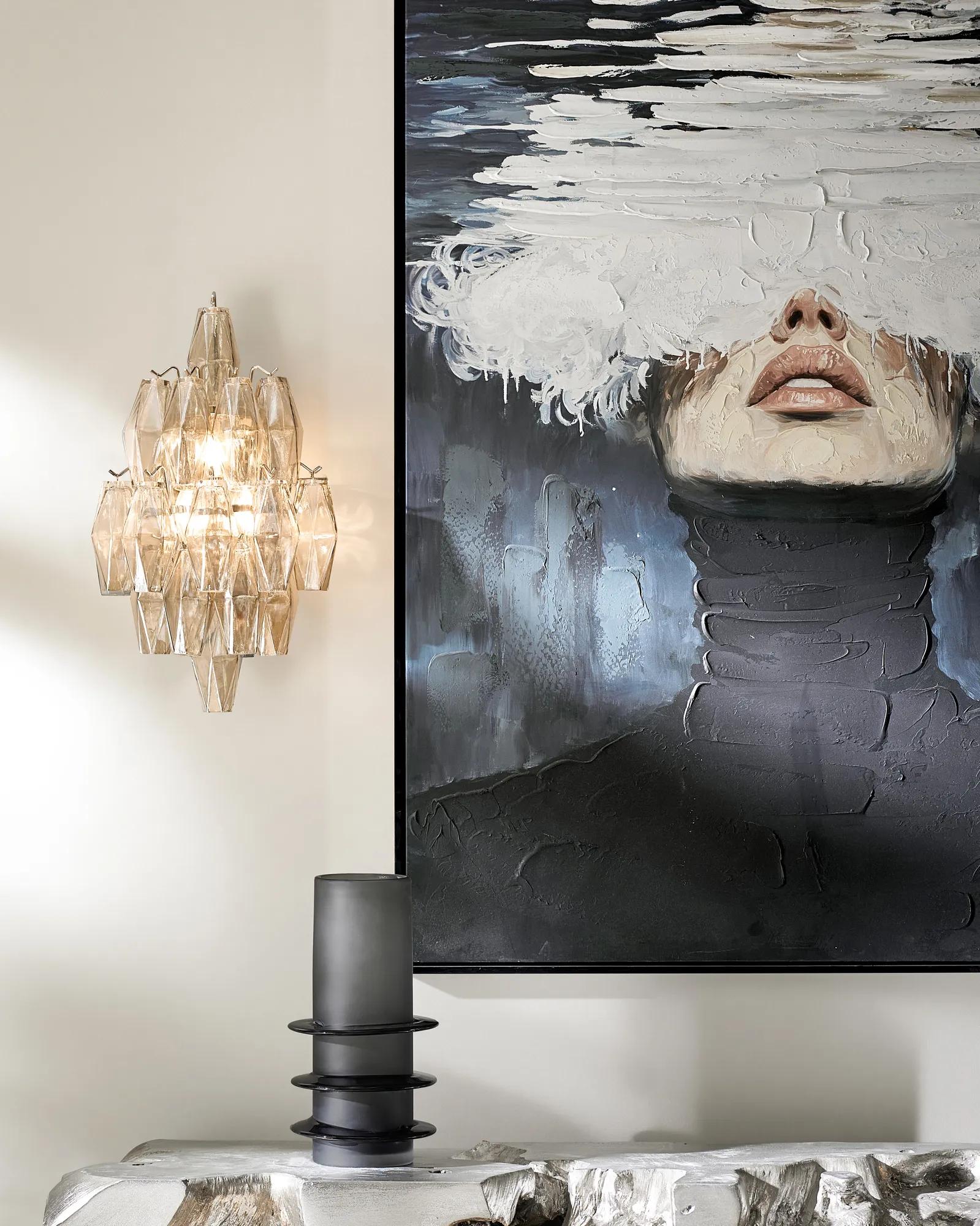 Cosima Glass Sconce 19.75" - Champagne