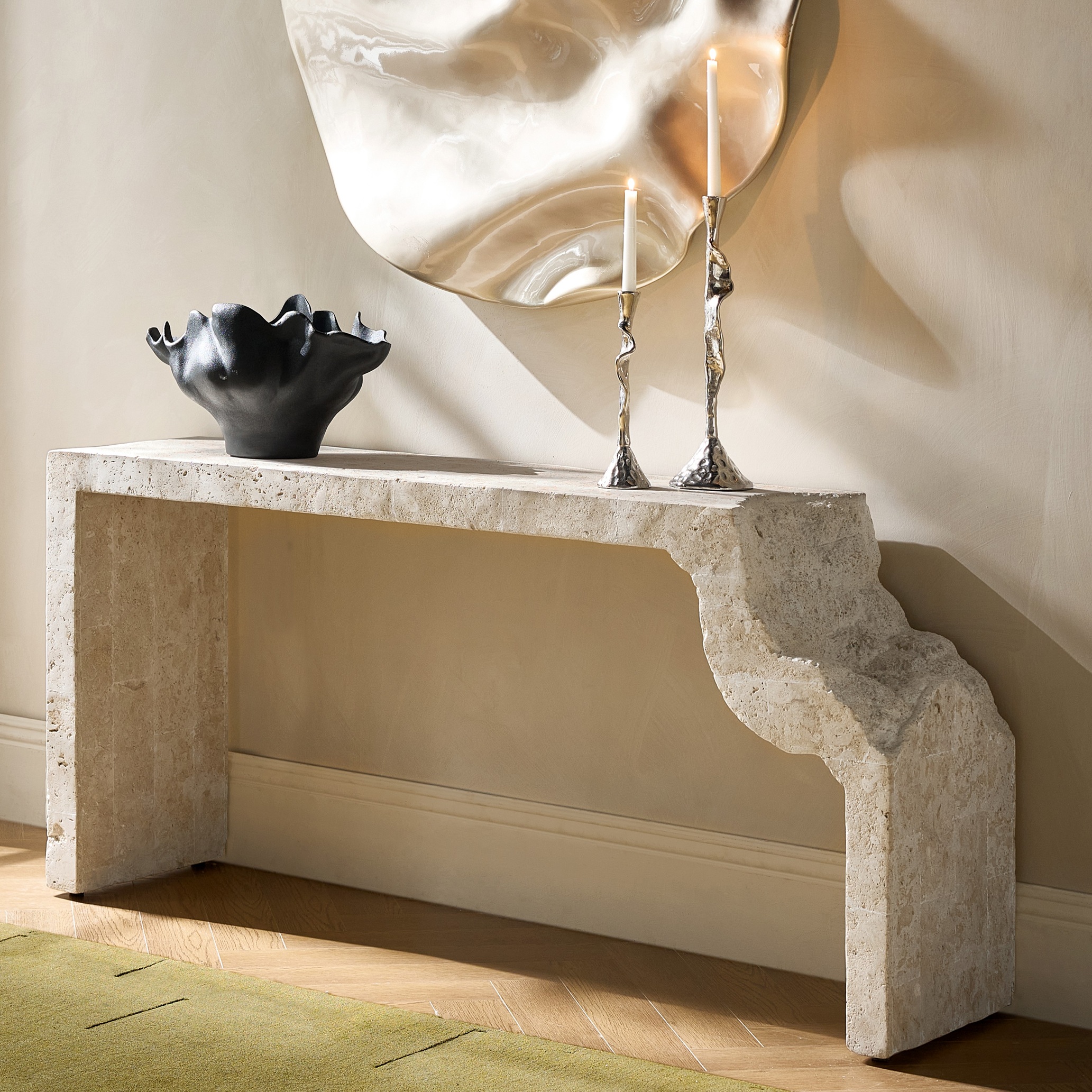 Cairo Mactan Stone Console Table ( 63