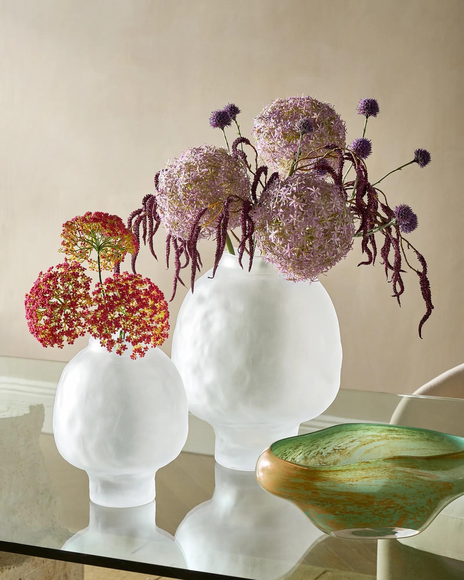 Faux Berry Pink Heracleum Stem 29in Set of 3 | Z Gallerie