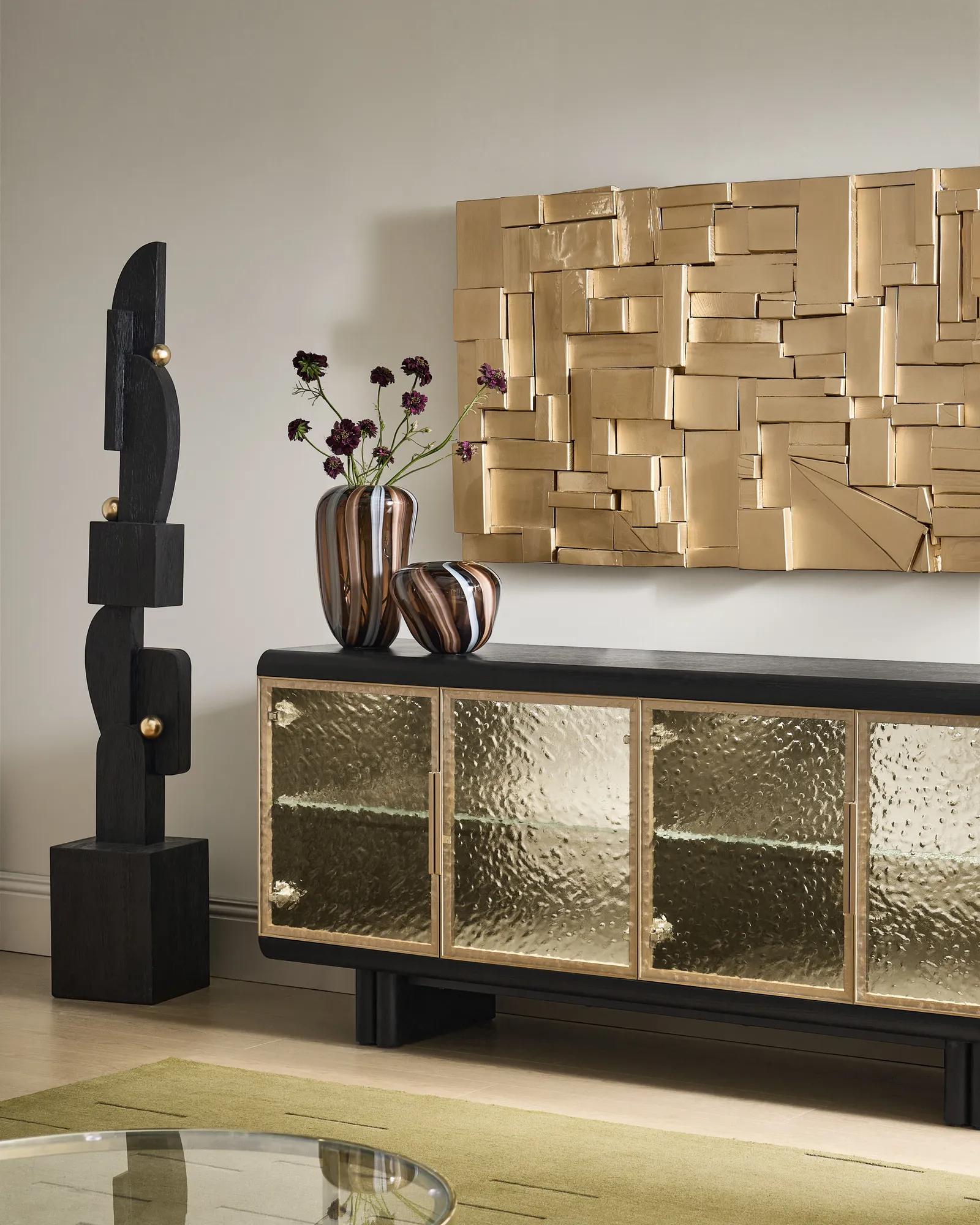 Gilt Collage Wall Panel