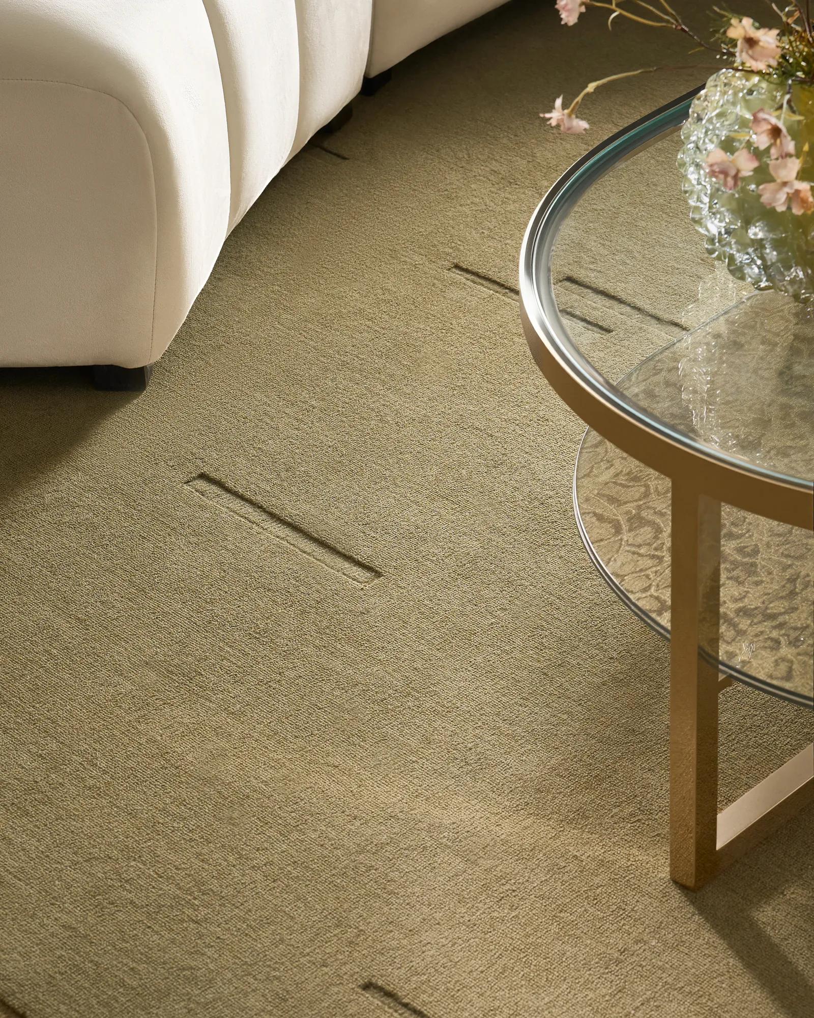 Lamita Wool Blend Rug - Muted Olive Green