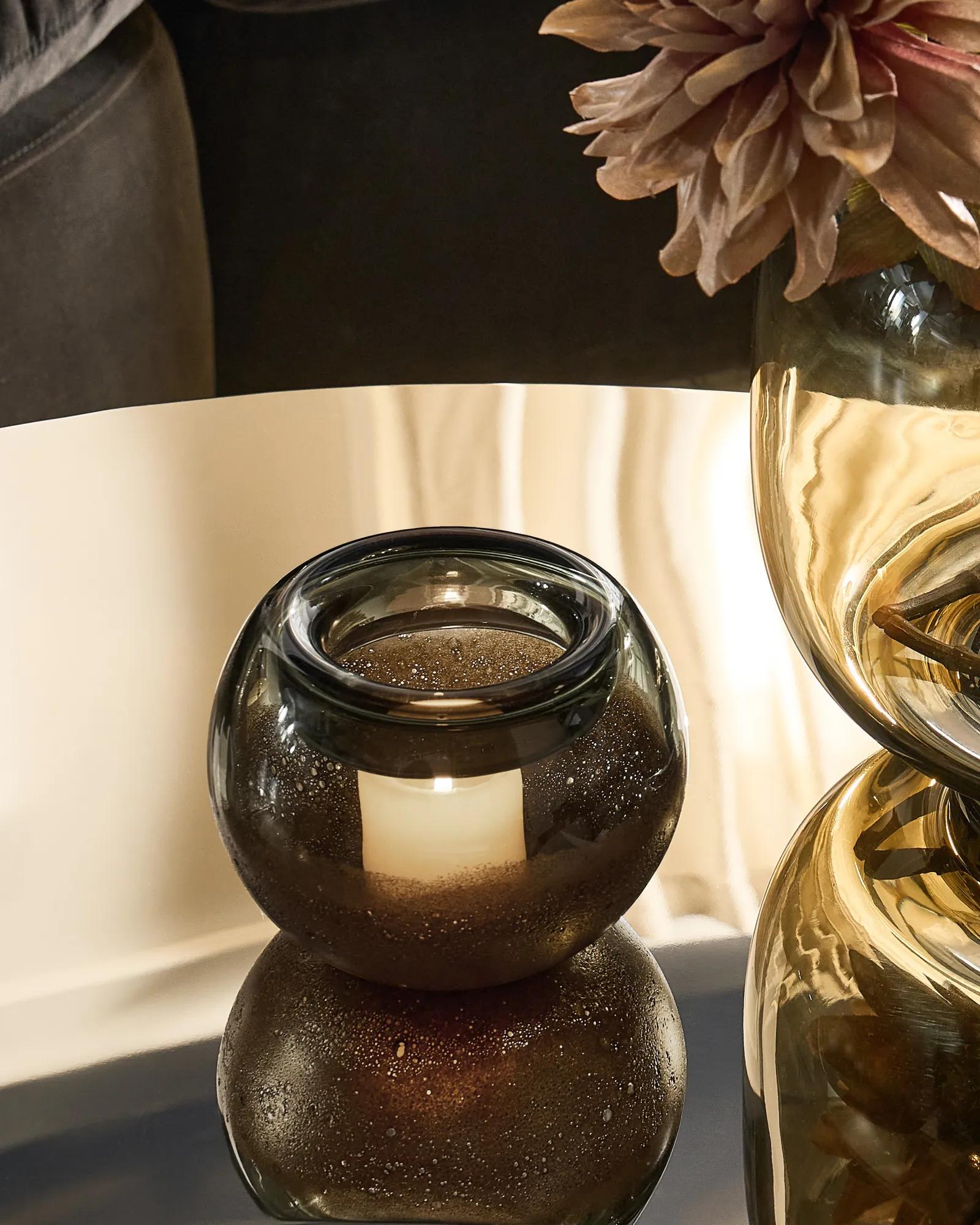 Oliver Glass Tealight Candle Holder