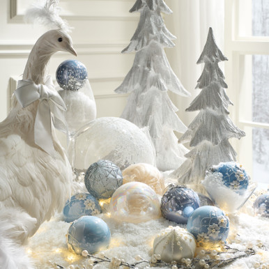 Pearl Teardrop Ornament - Set of 4