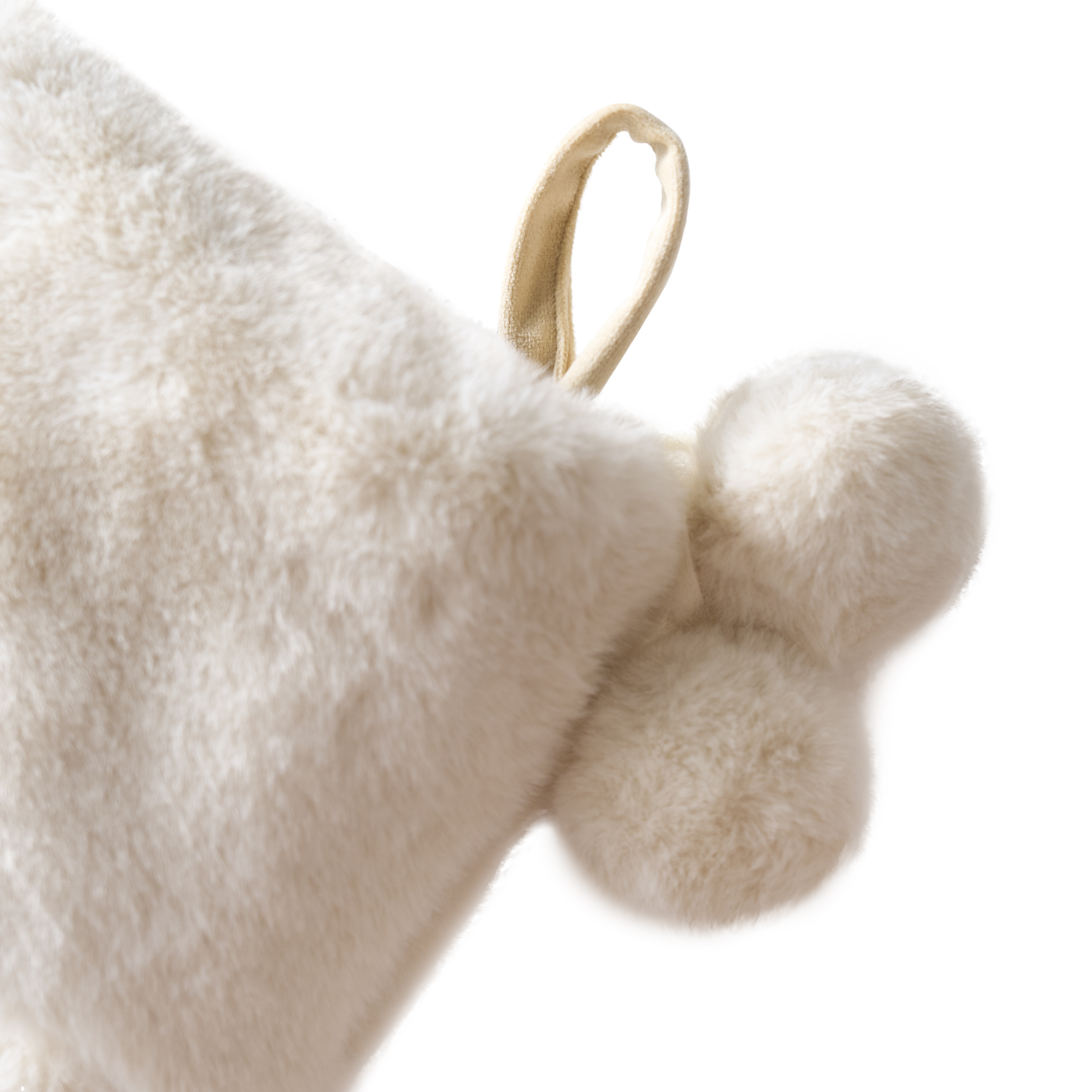 Fur Stocking - Ivory
