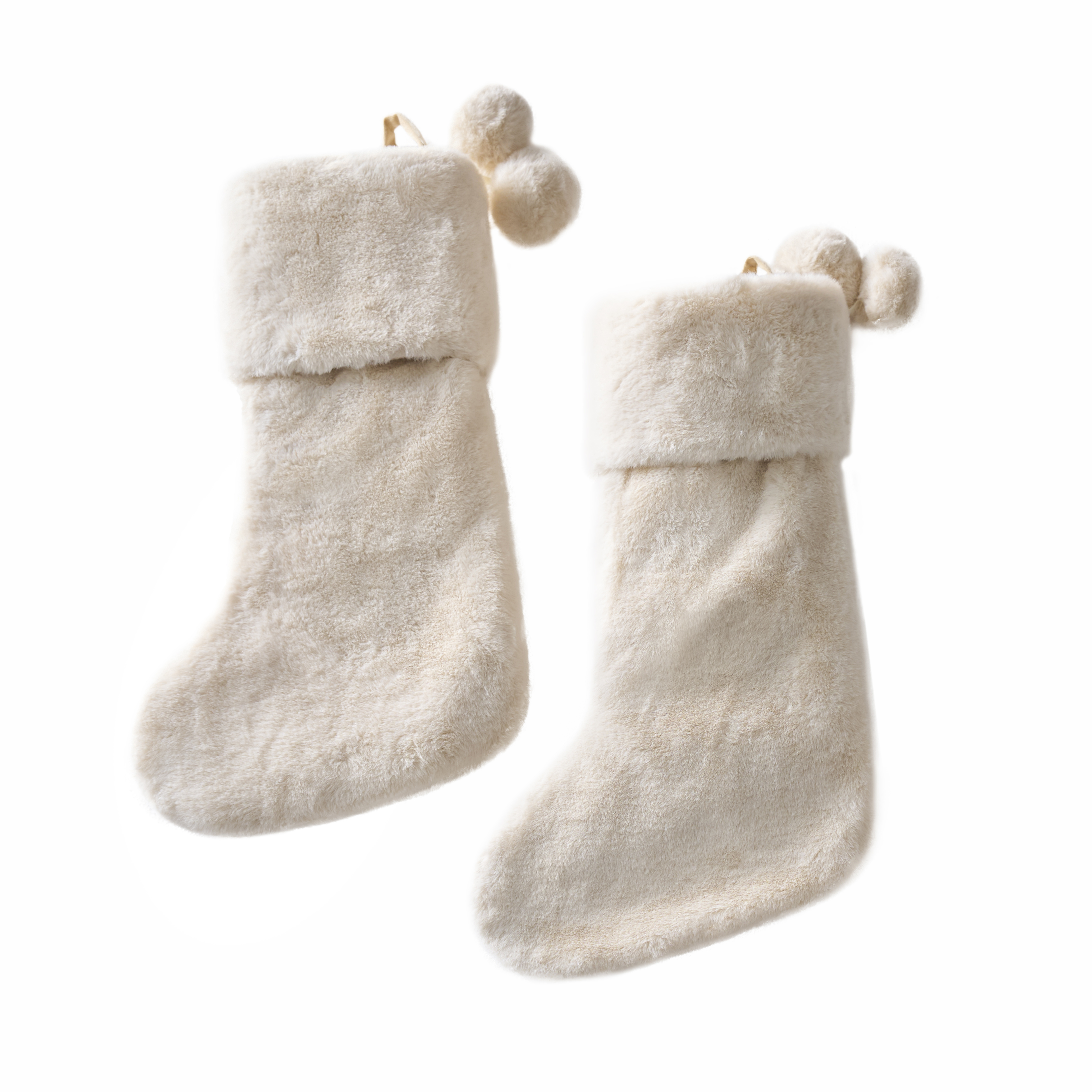 Fur Stocking - Ivory