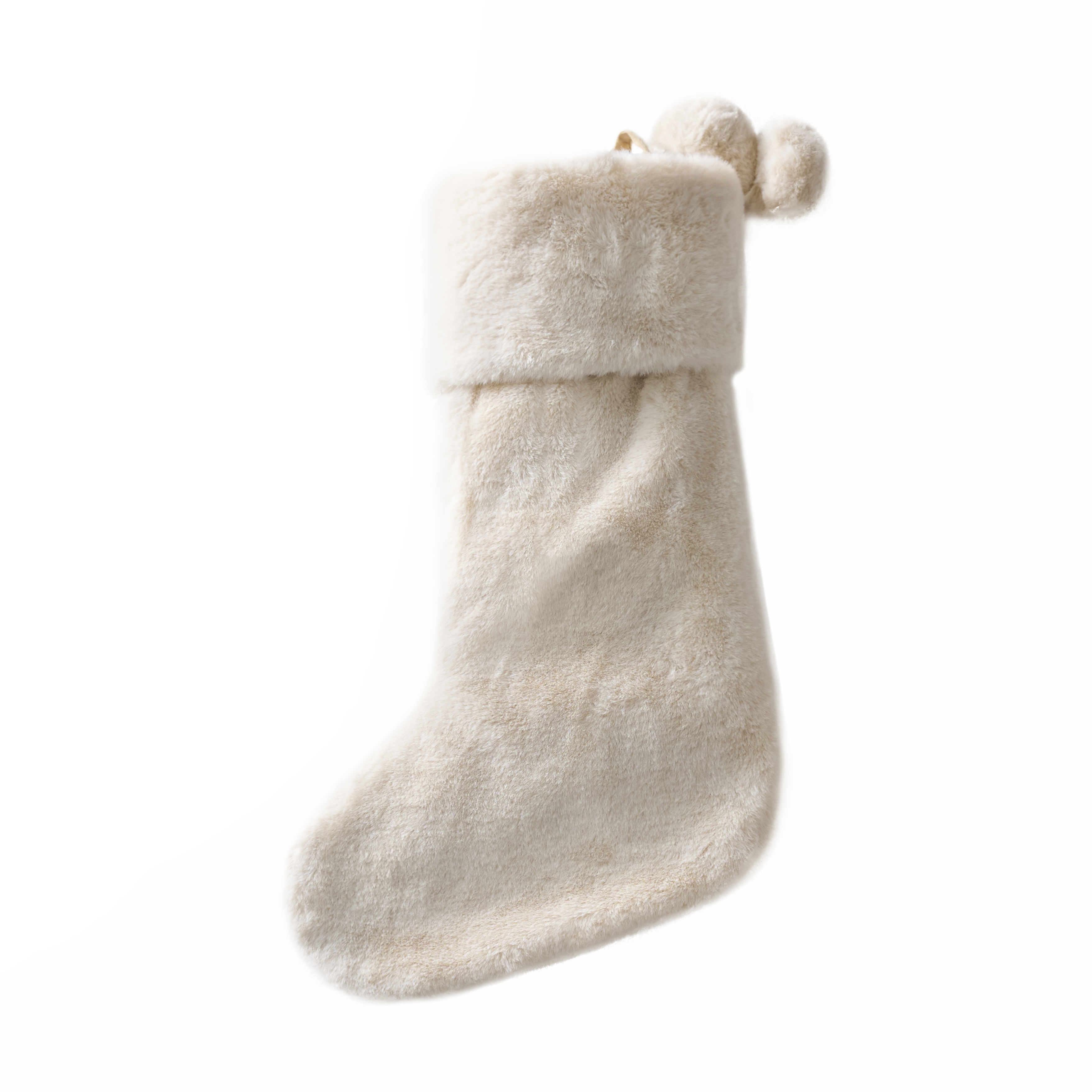 Fur Stocking - Ivory