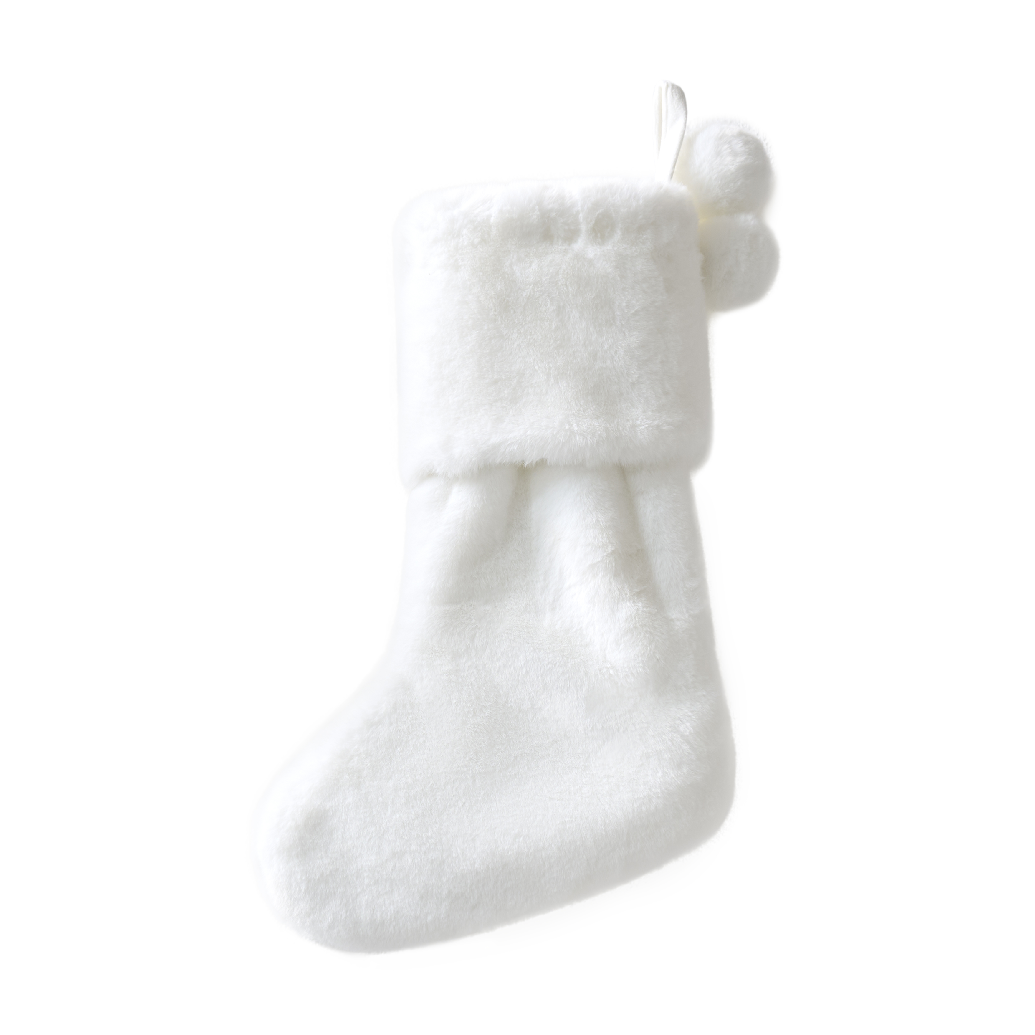 Fur Stocking - White