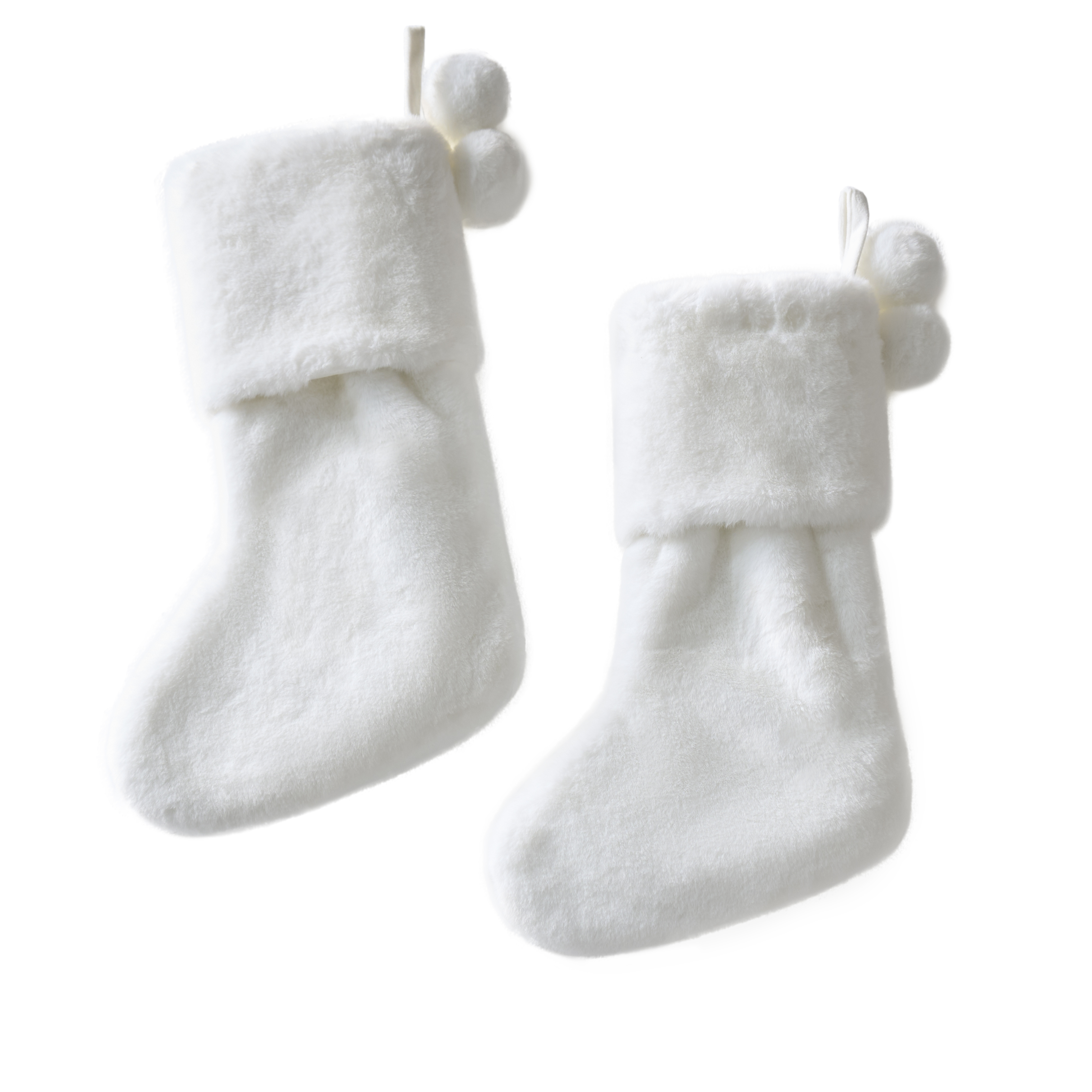 Fur Stocking - White
