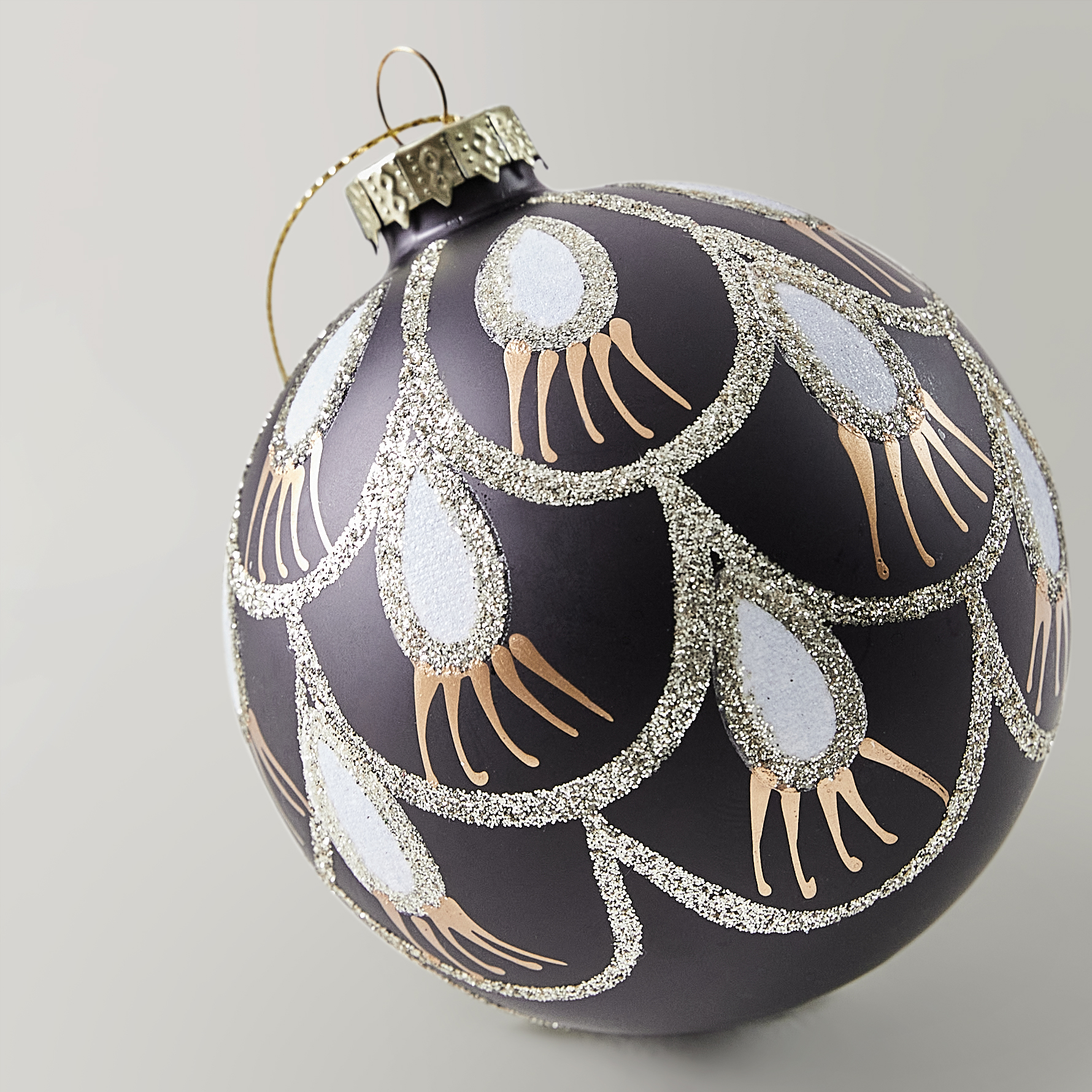 Balck Deco Ornament- Set of 4