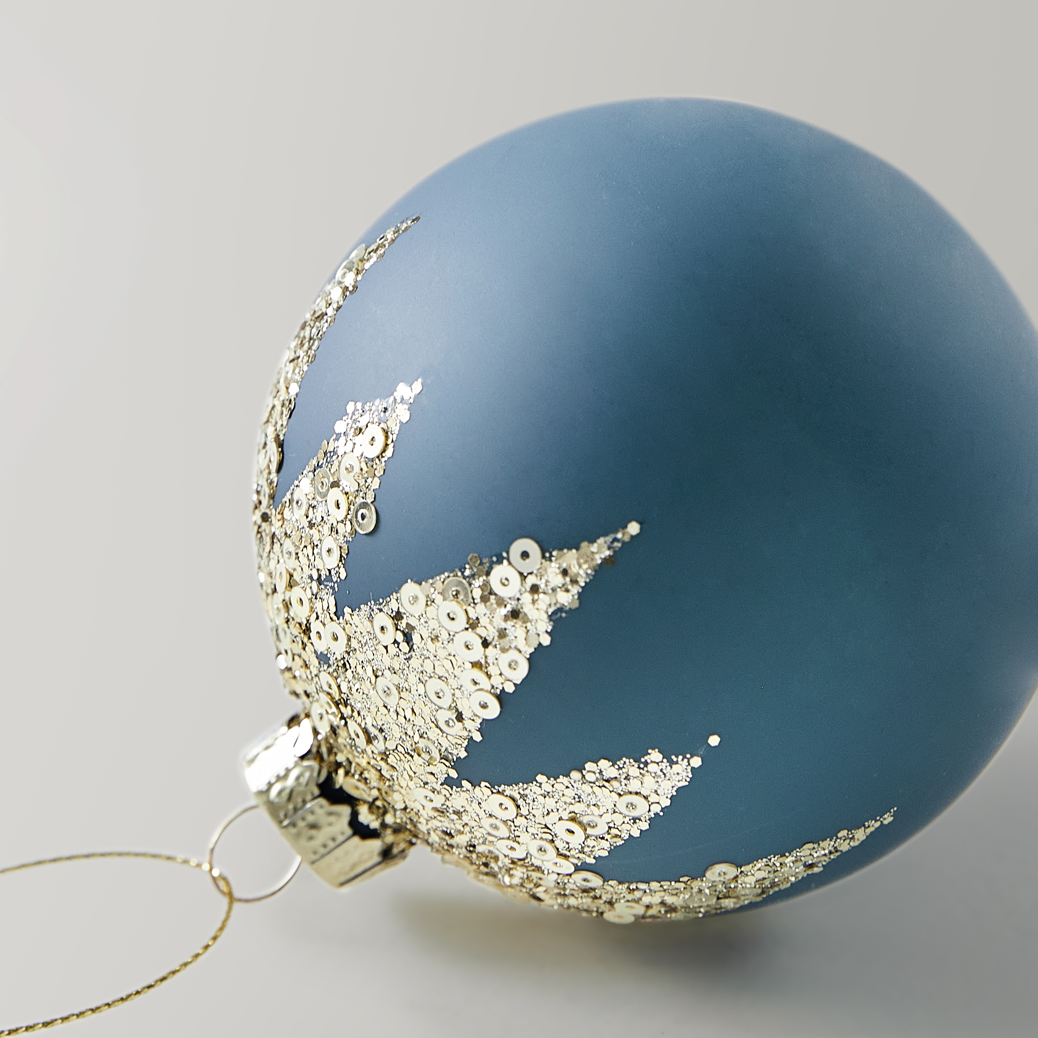 Glittered Starburst Ornament - Set of 4