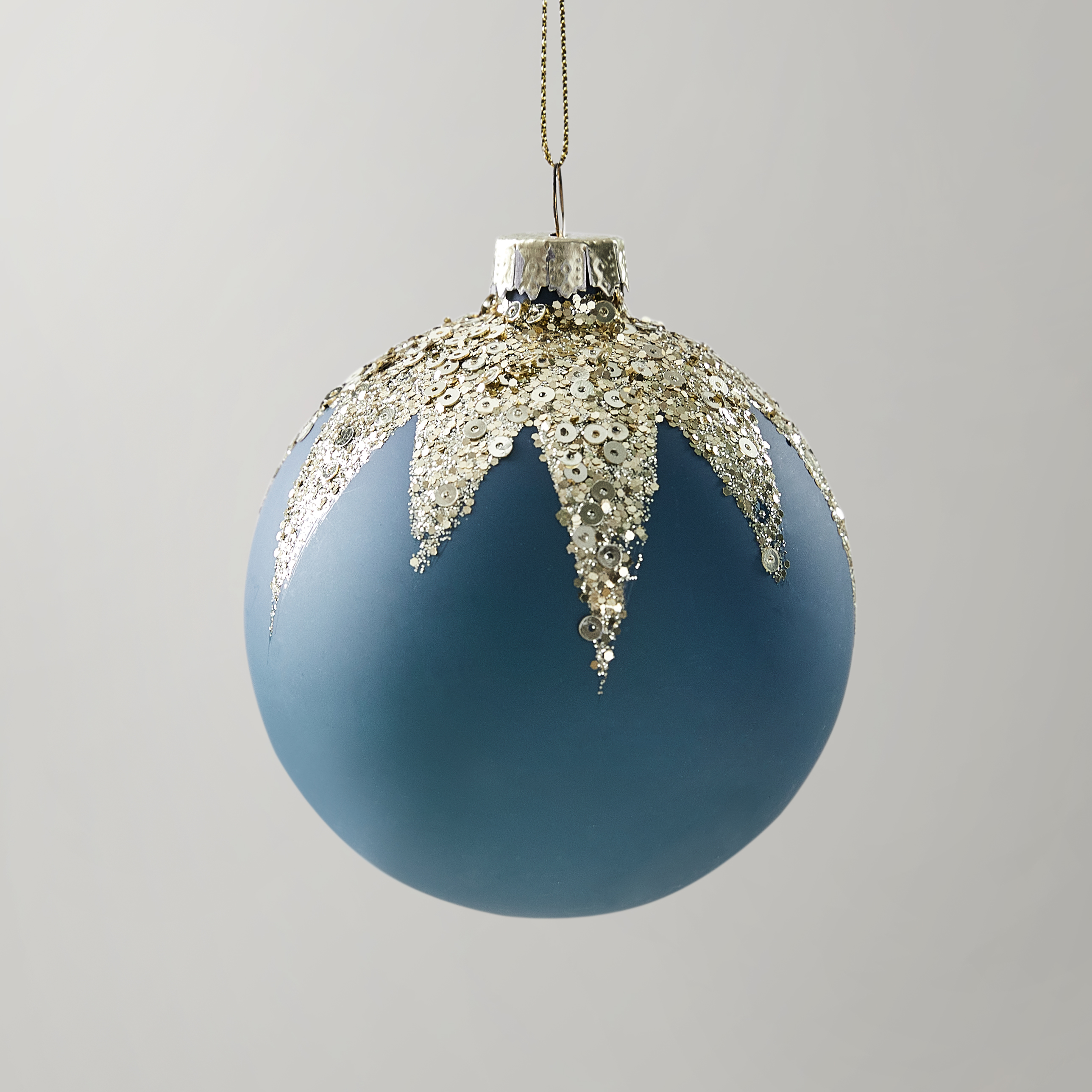 Glittered Starburst Ornament - Set of 4