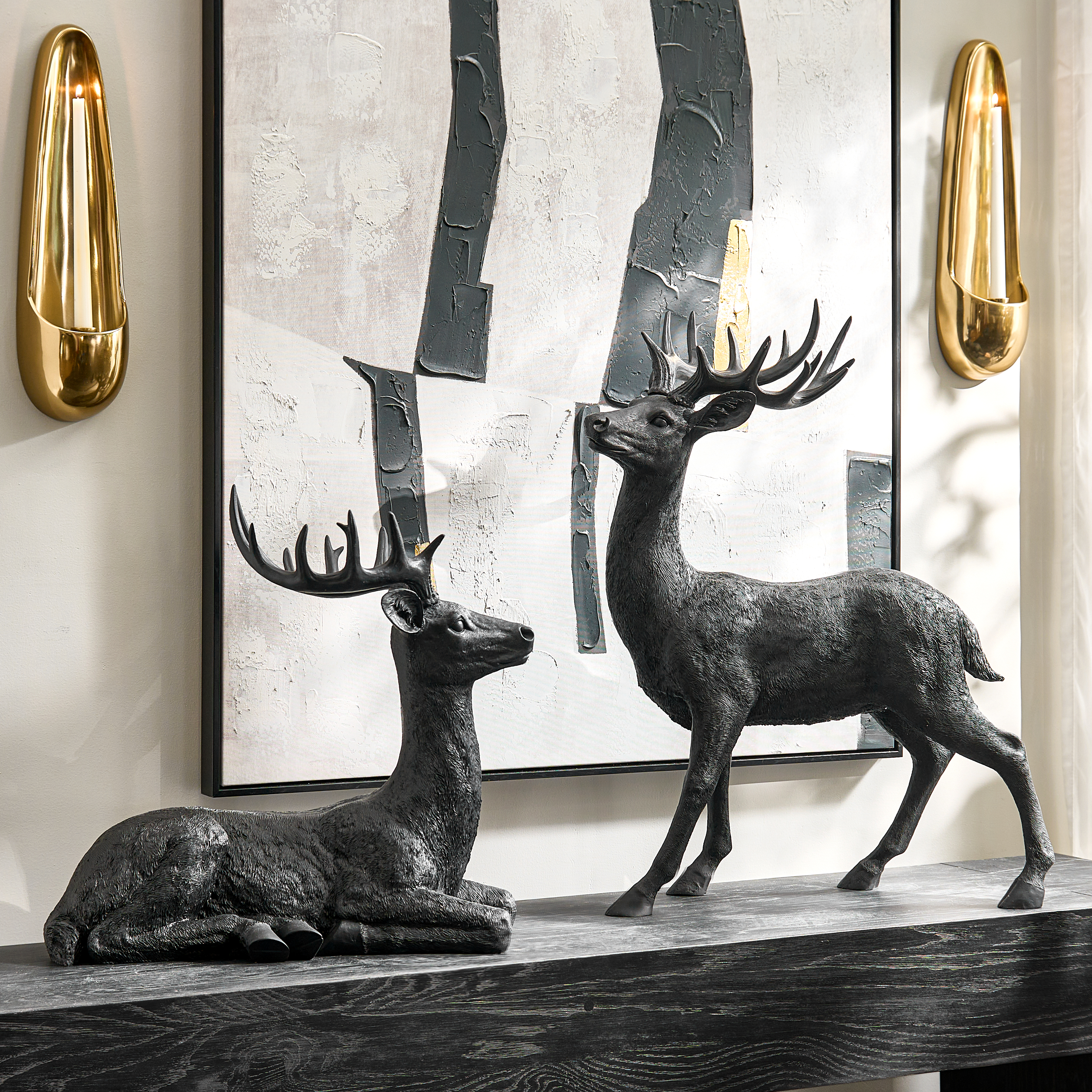 Majestic Deer Black - 22" & 32"