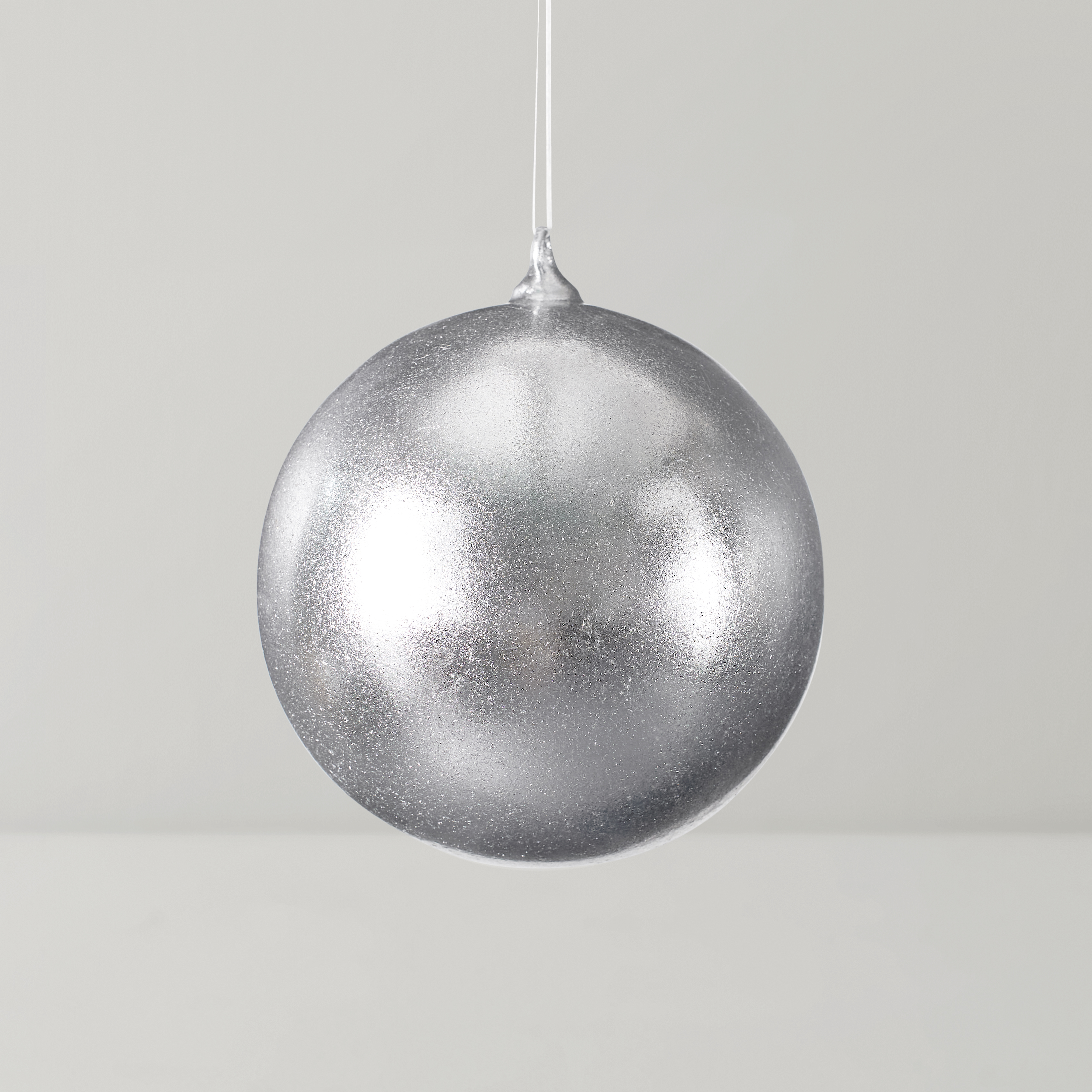 Oversized Silver Ornament 8" - Set of 2