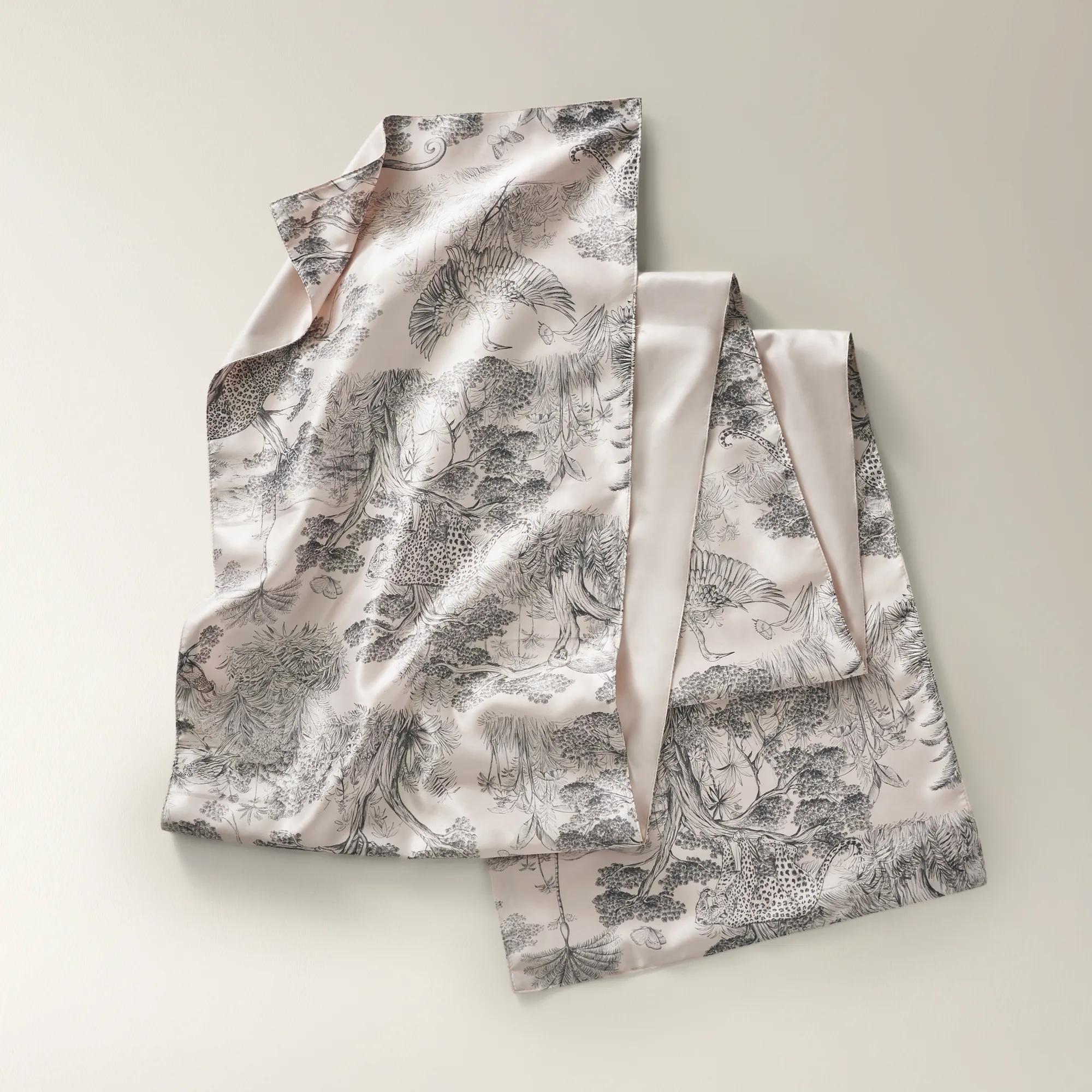 Jungle Toile Runner - Pale Pink