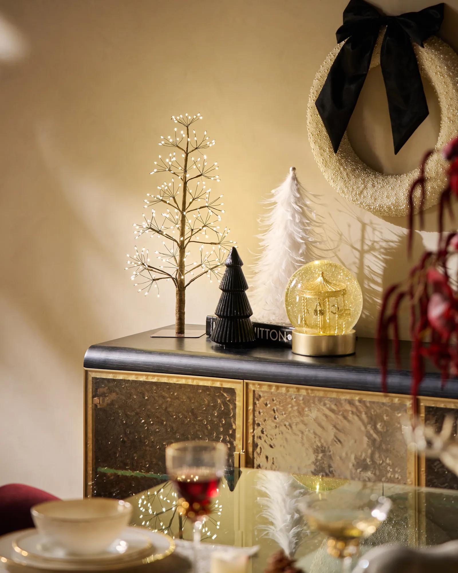 Black Glass Tree Set of 2 - 10
