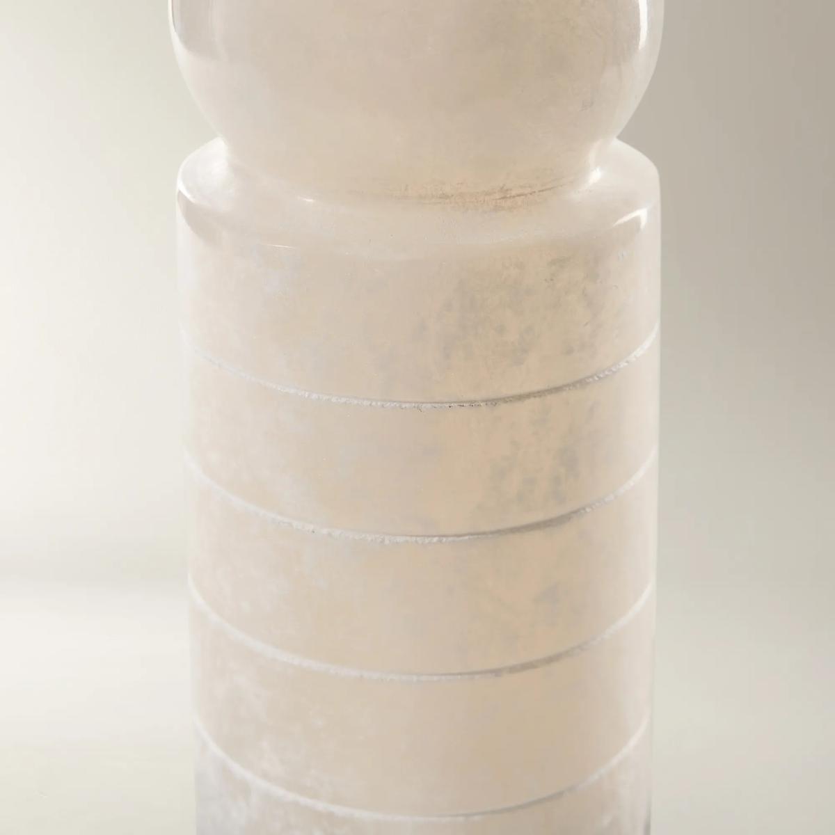 Alabaster Taper Holder