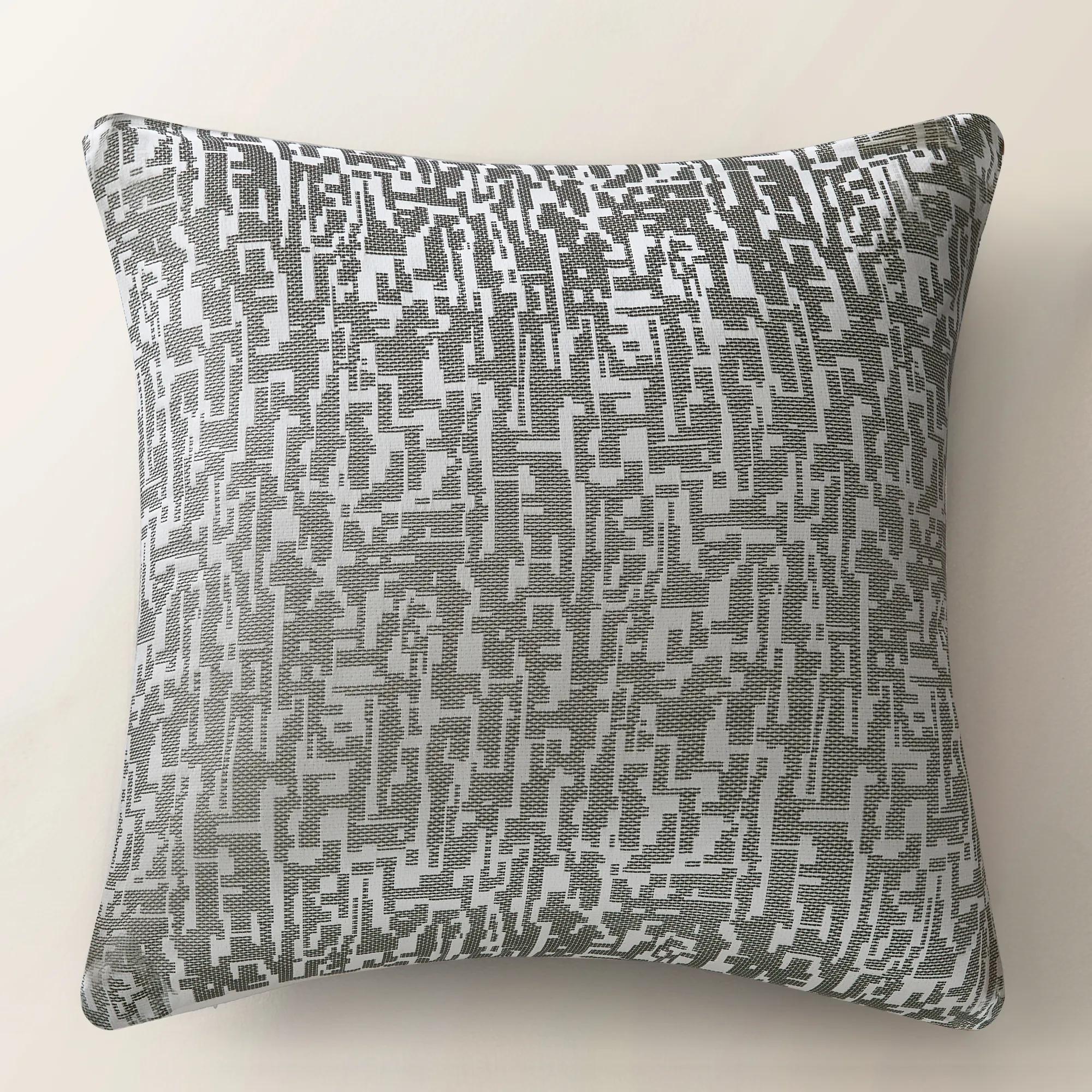Podva Embroidered Bedding Set  - Pearl/ Charcoal